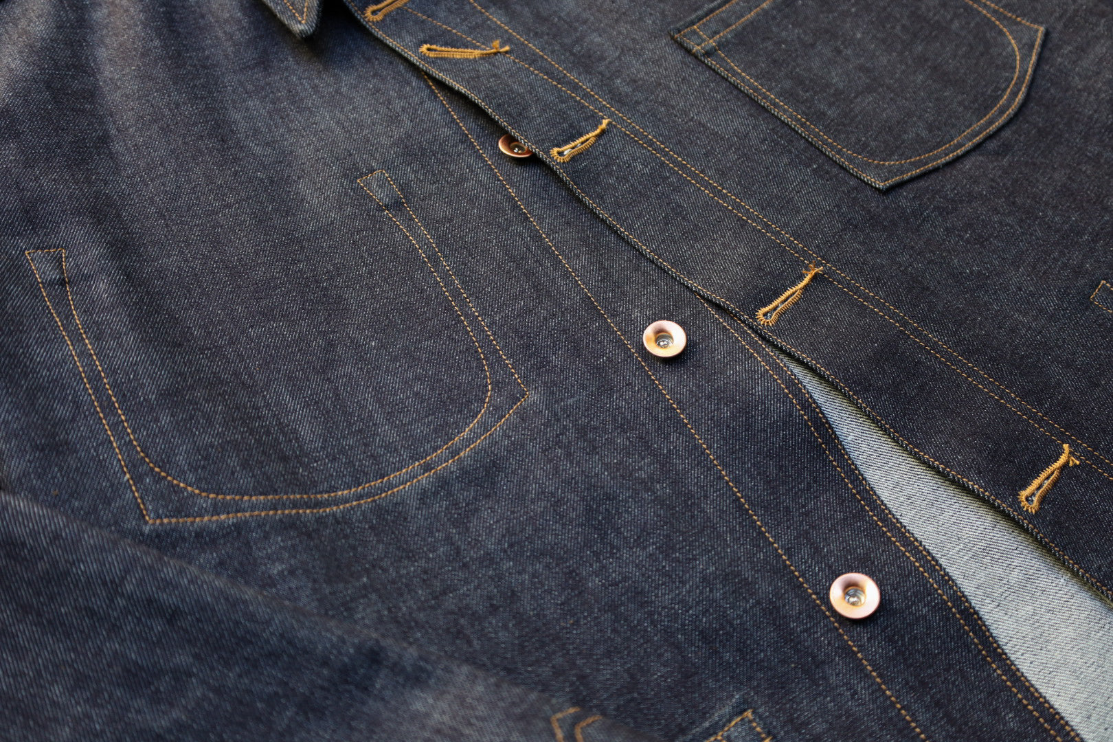 14oz Deep Indigo Selvedge Chore