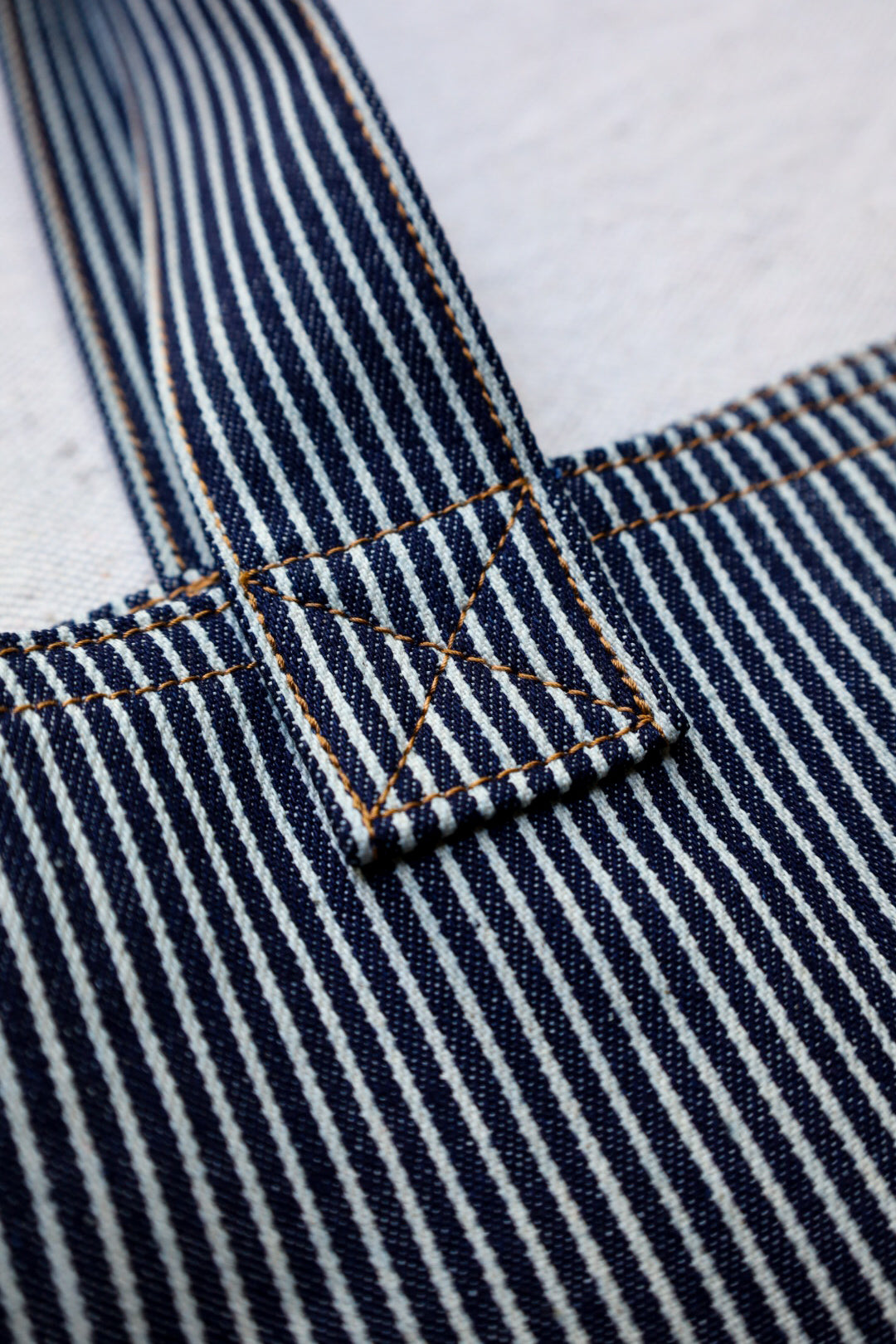 11oz Hickory Stripe Denim Tote