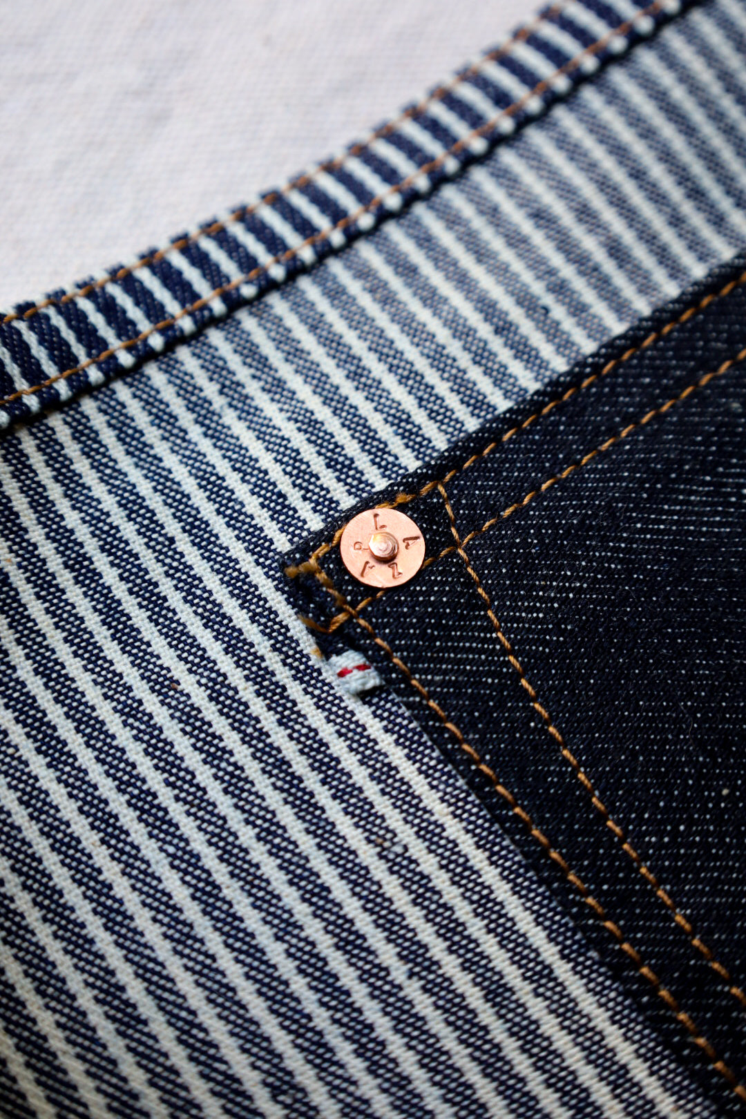 11oz Hickory Stripe Denim Tote