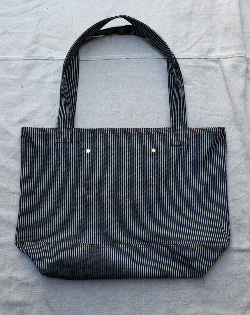 11oz Hickory Stripe Denim Tote