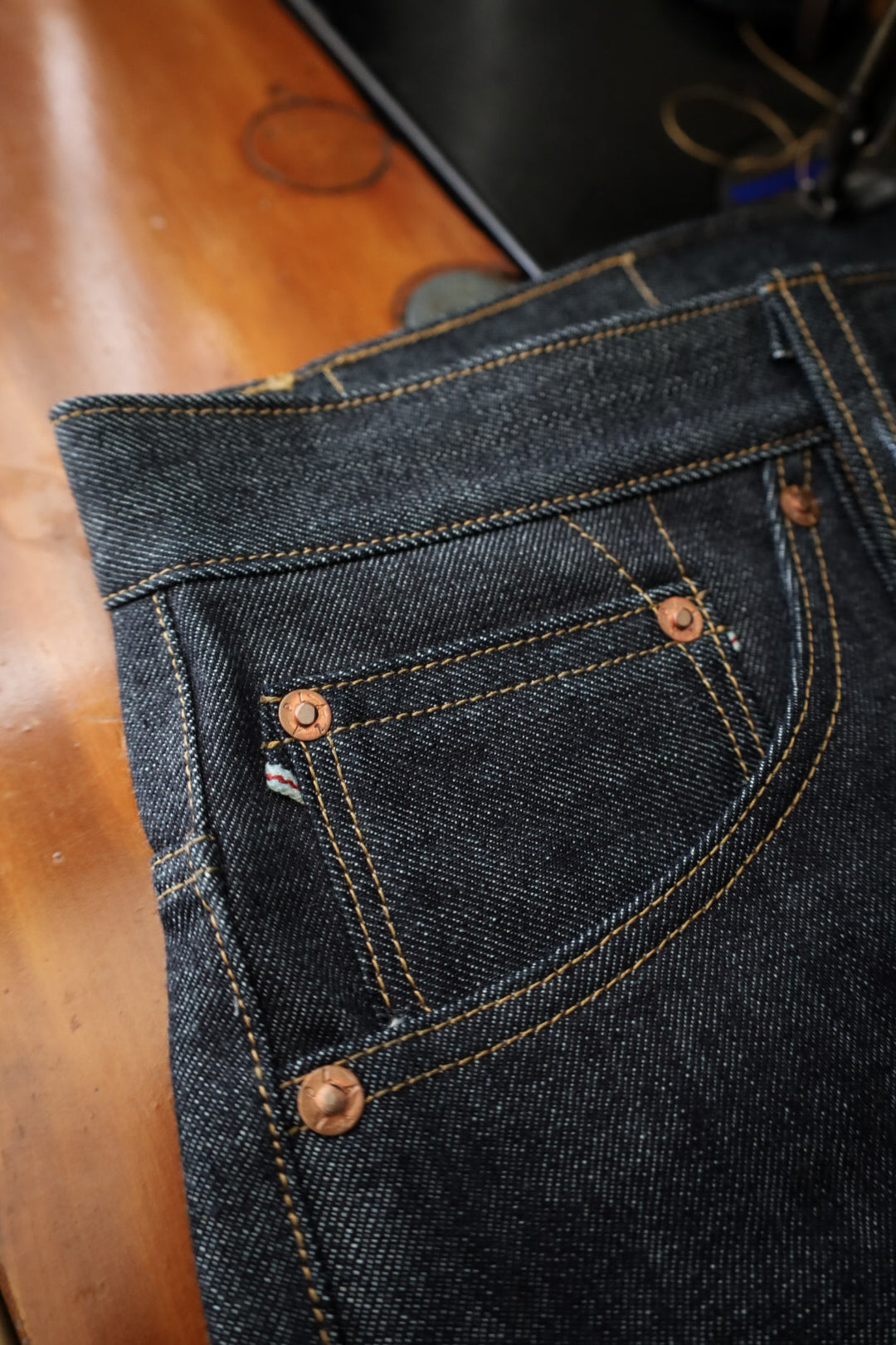 14.5oz Deep Indigo Selvedge - Straight - PD0089