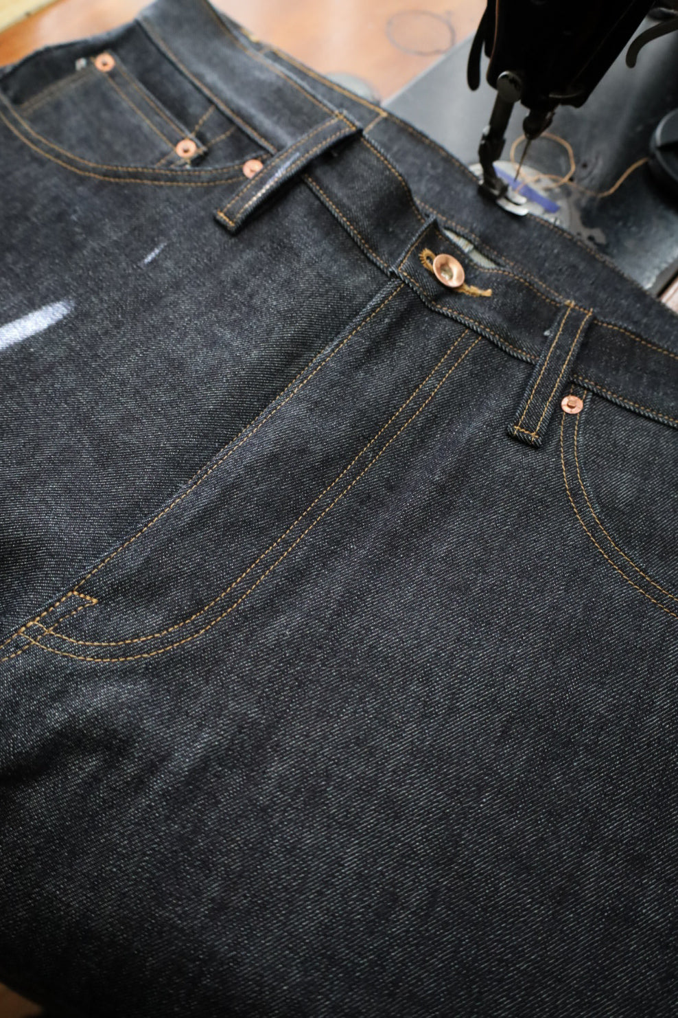 14.5oz Deep Indigo Selvedge - Straight - PD0089