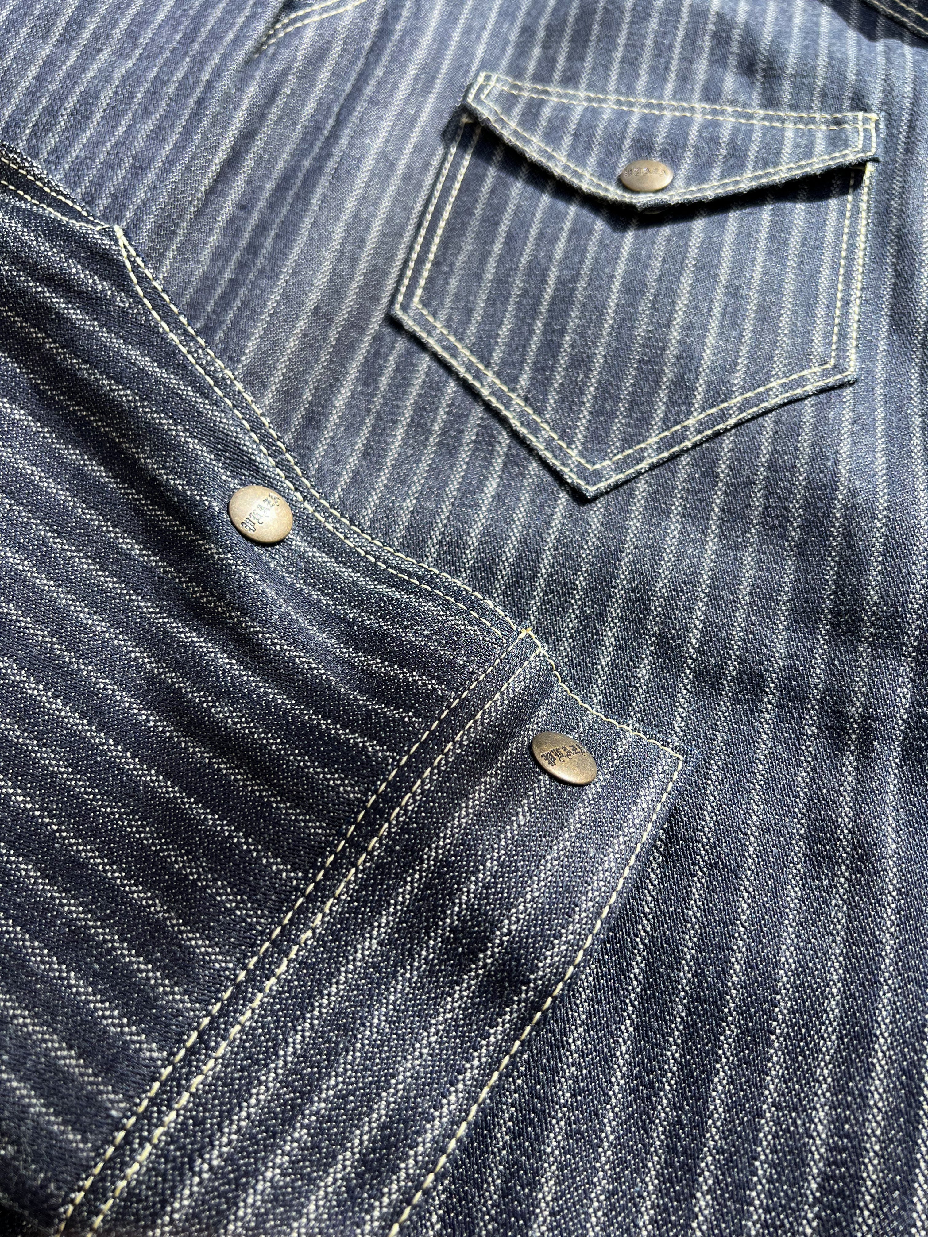 12oz Jacquard Striped Japanese Selvedge Shirt