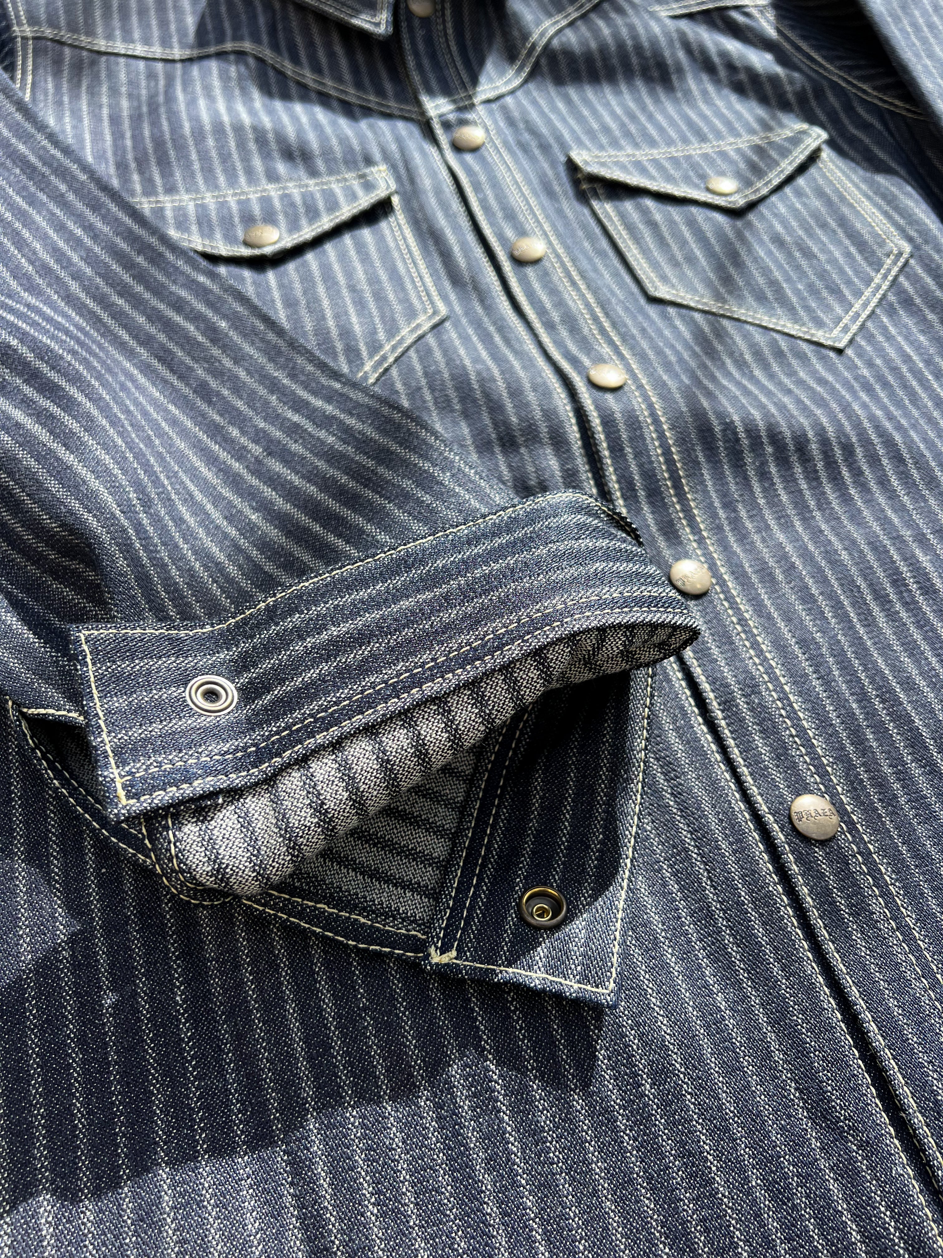 12oz Jacquard Striped Japanese Selvedge Shirt