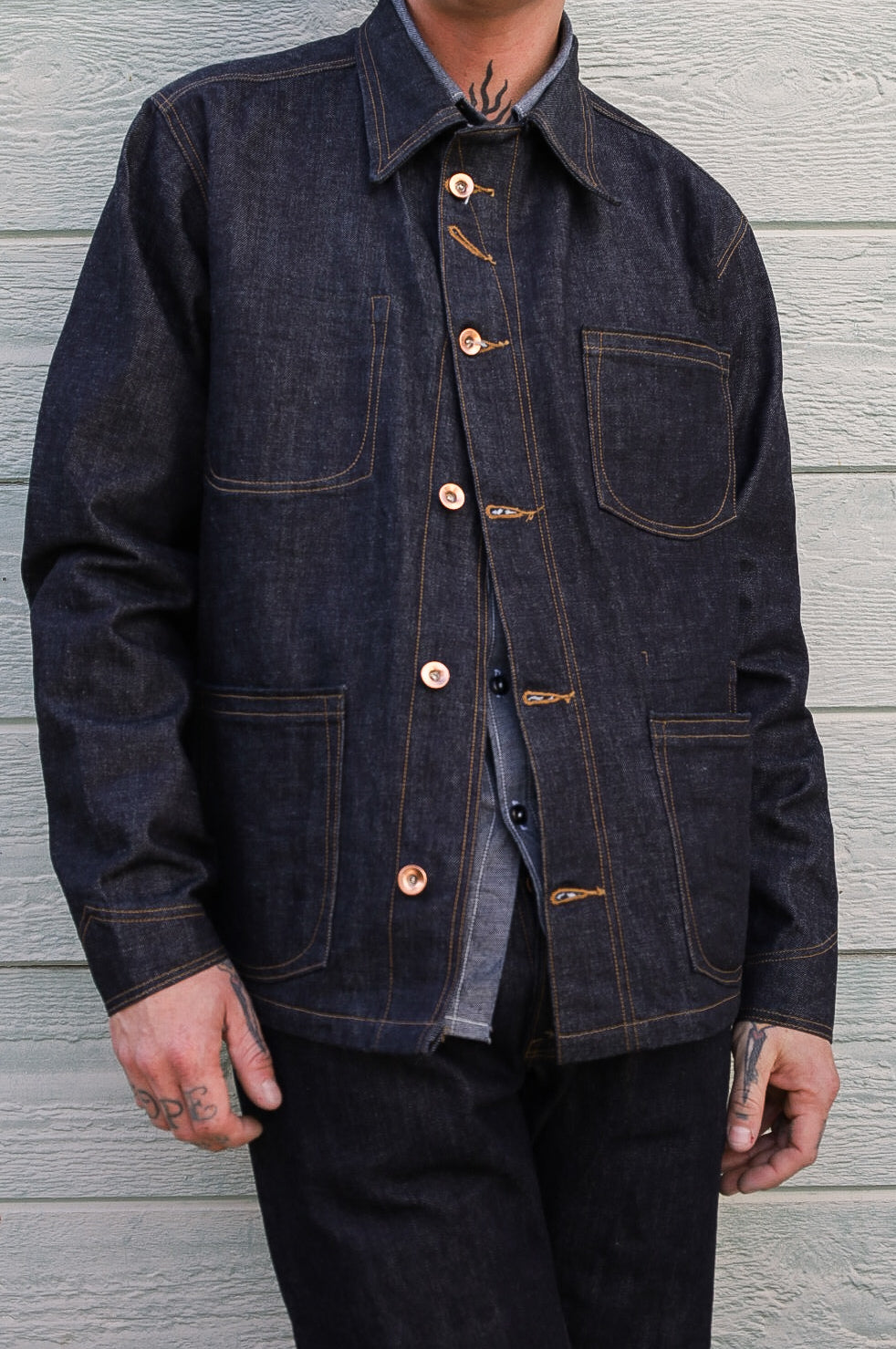 14oz Deep Indigo Selvedge Chore