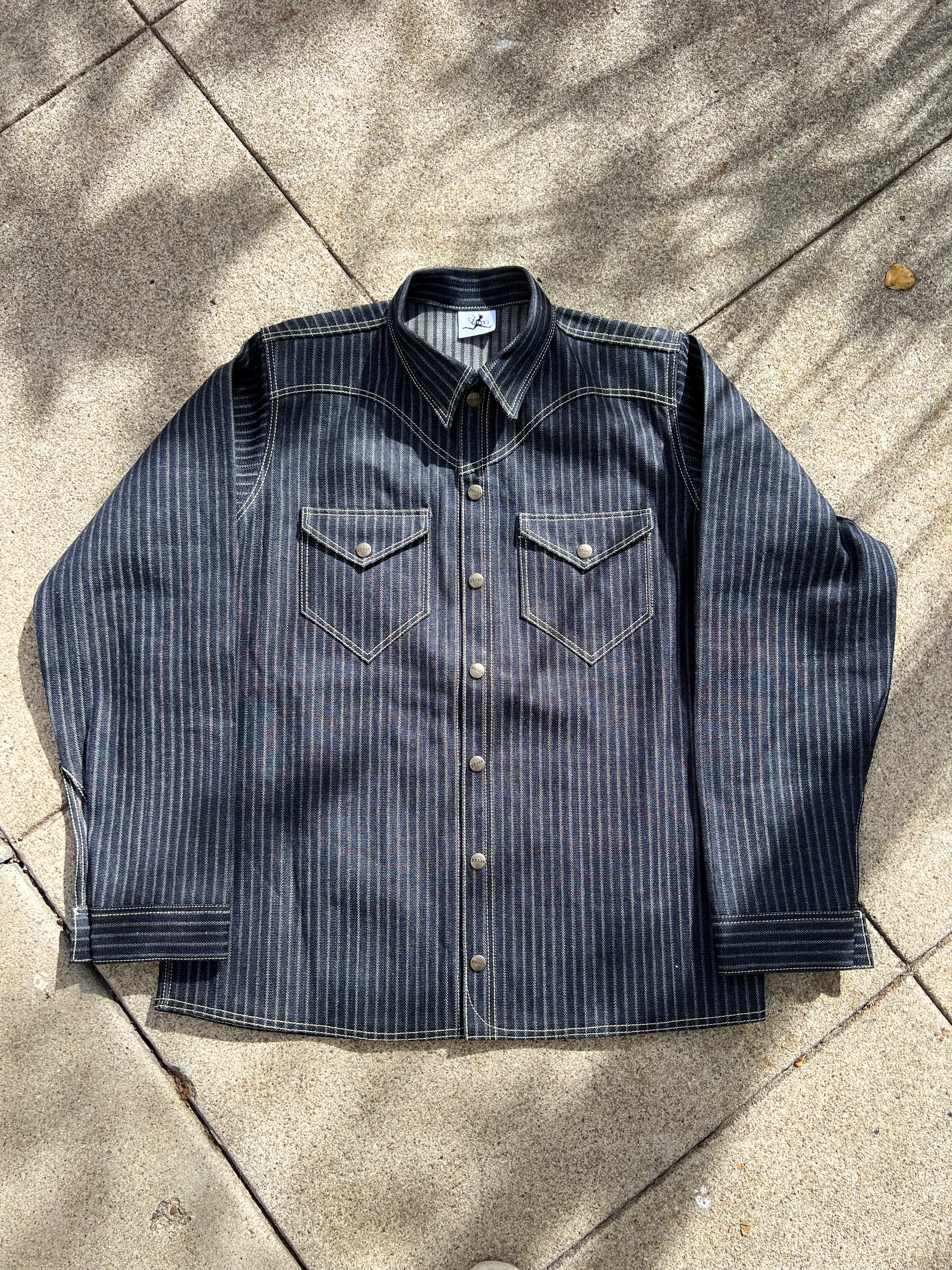 12oz Jacquard Striped Japanese Selvedge Shirt