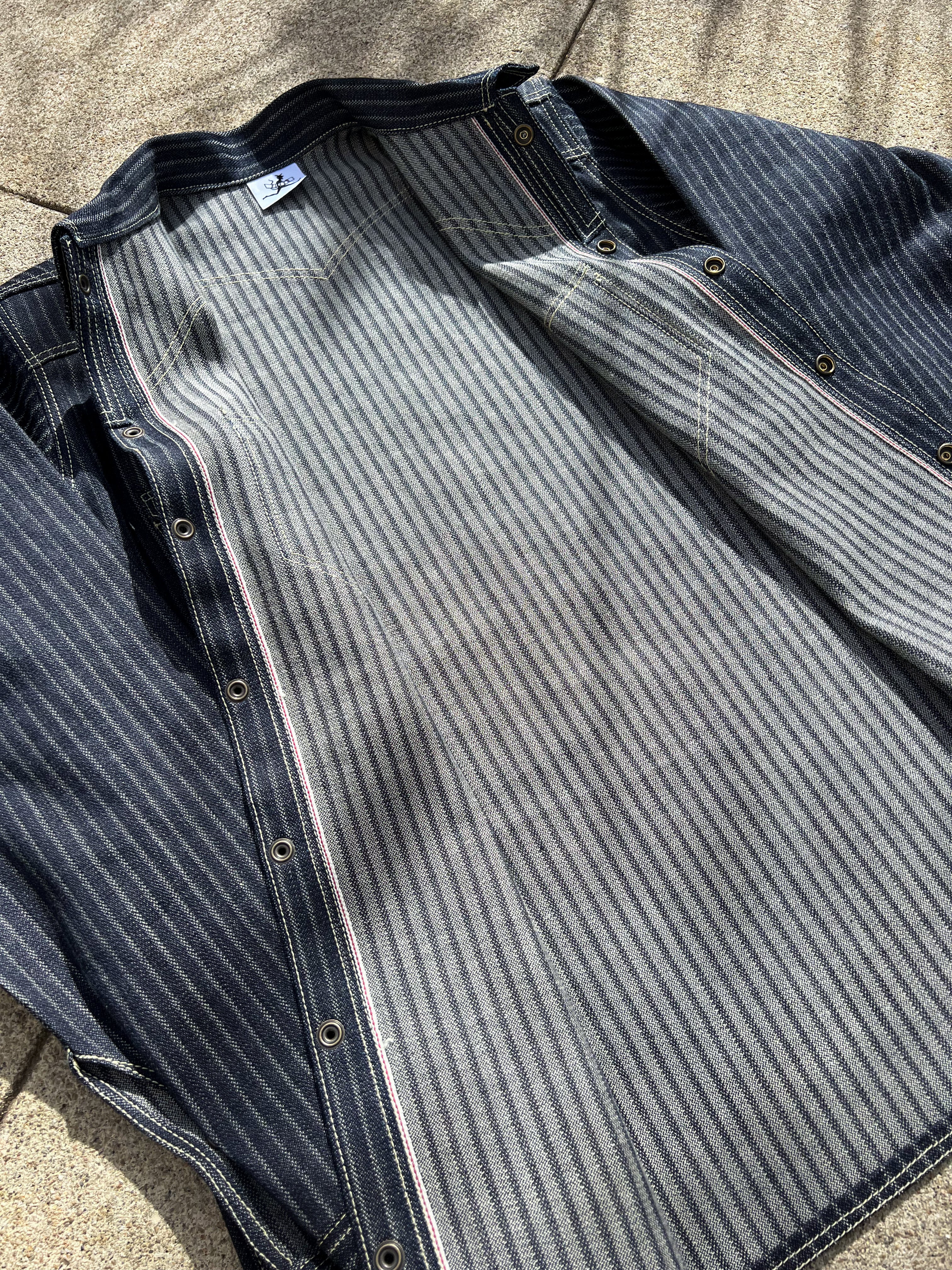 12oz Jacquard Striped Japanese Selvedge Shirt