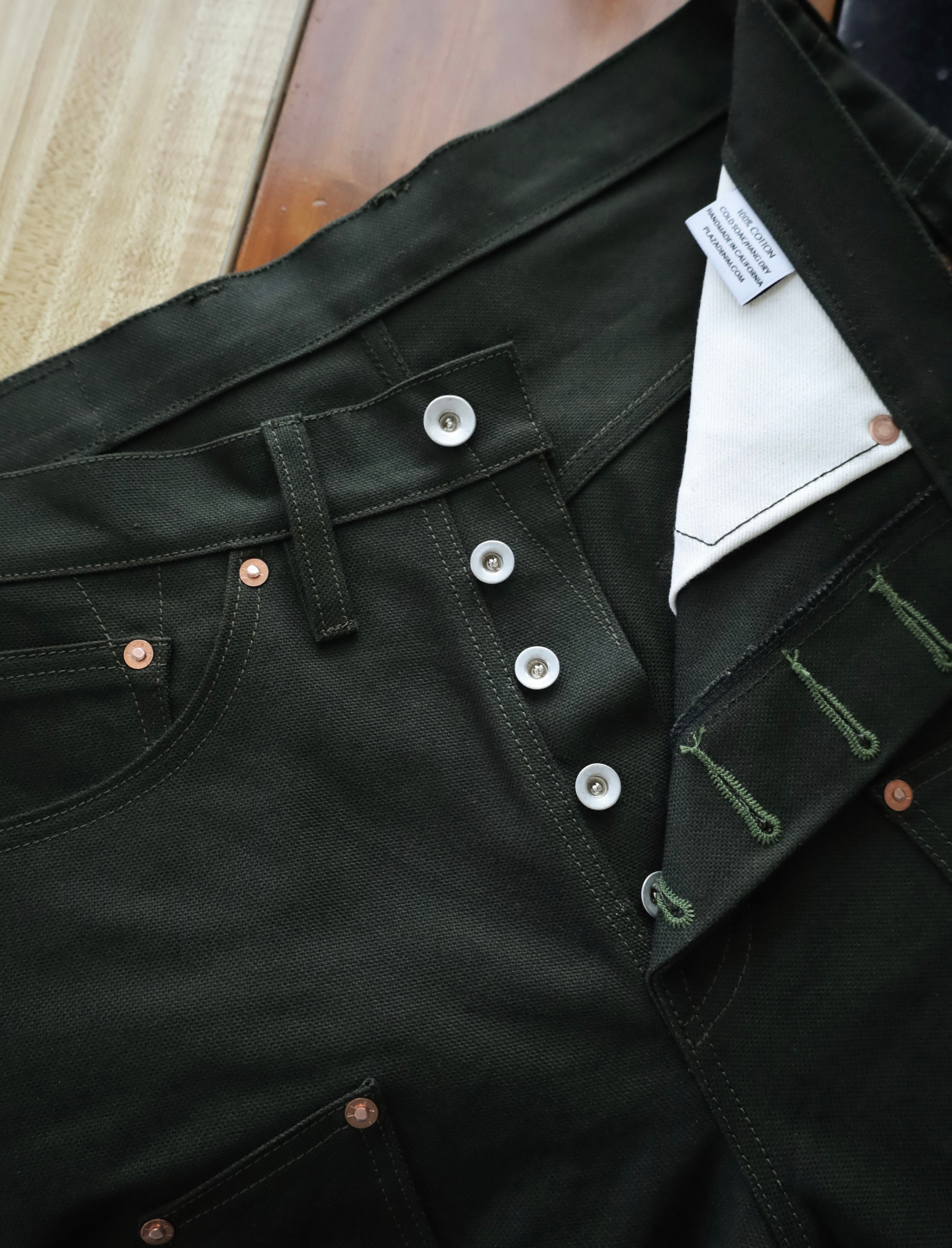 12.5oz Frontier Duck Canvas Double Knee - Forest