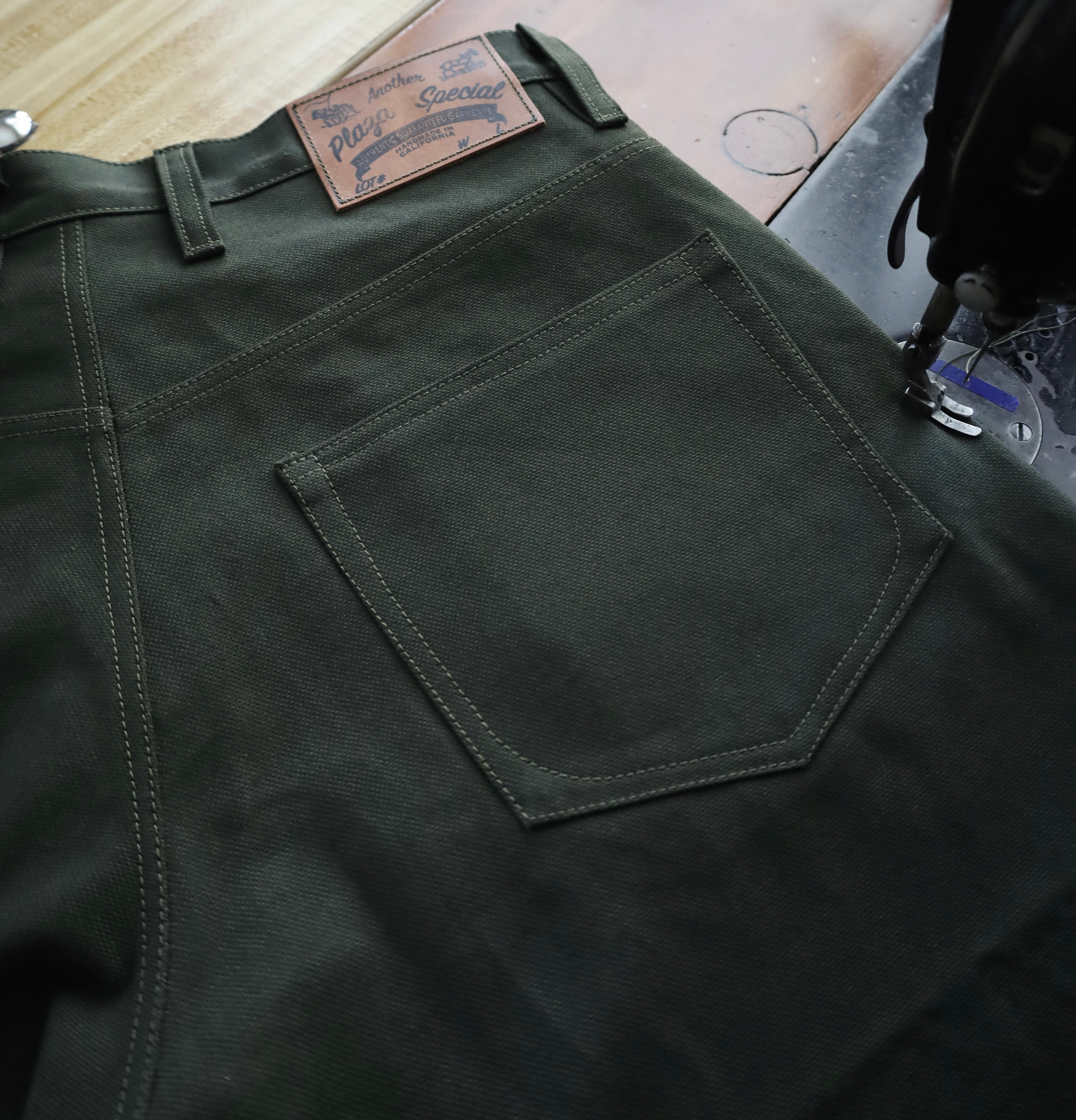 12.5oz Frontier Duck Canvas Double Knee - Forest