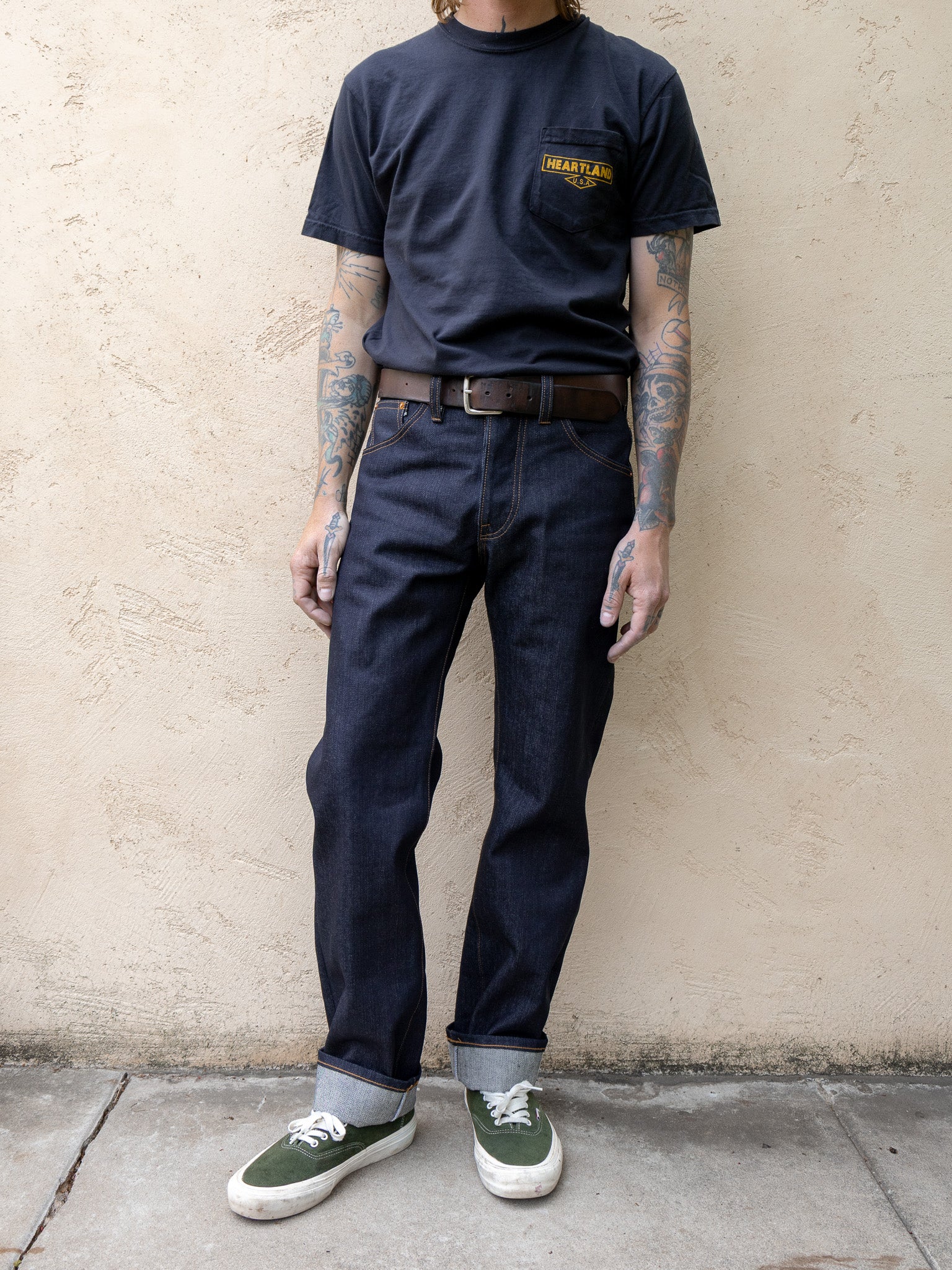 Straight Tapered 15oz Japanese Indigo Slub - Winston
