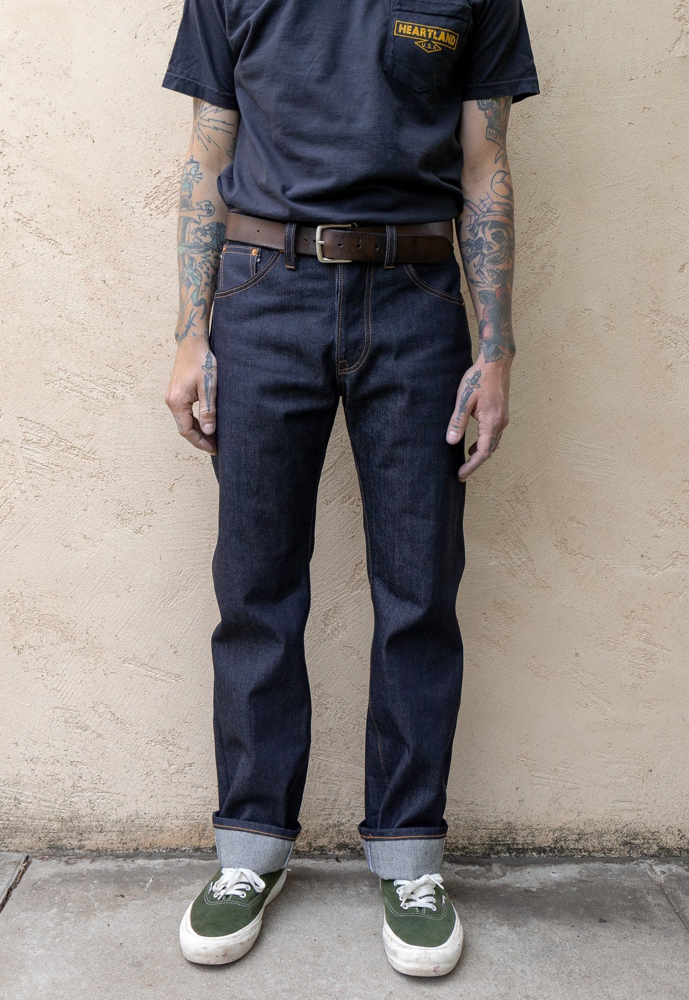 Straight Tapered 15oz Japanese Indigo Slub - Winston