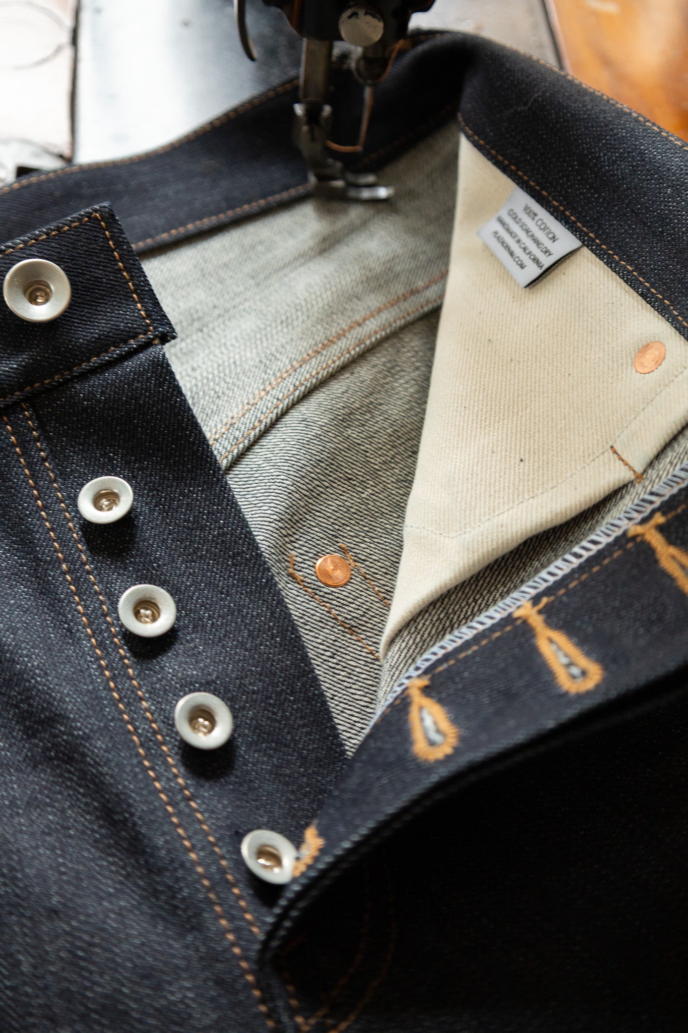 Straight Tapered 15oz Japanese Indigo Slub - Winston