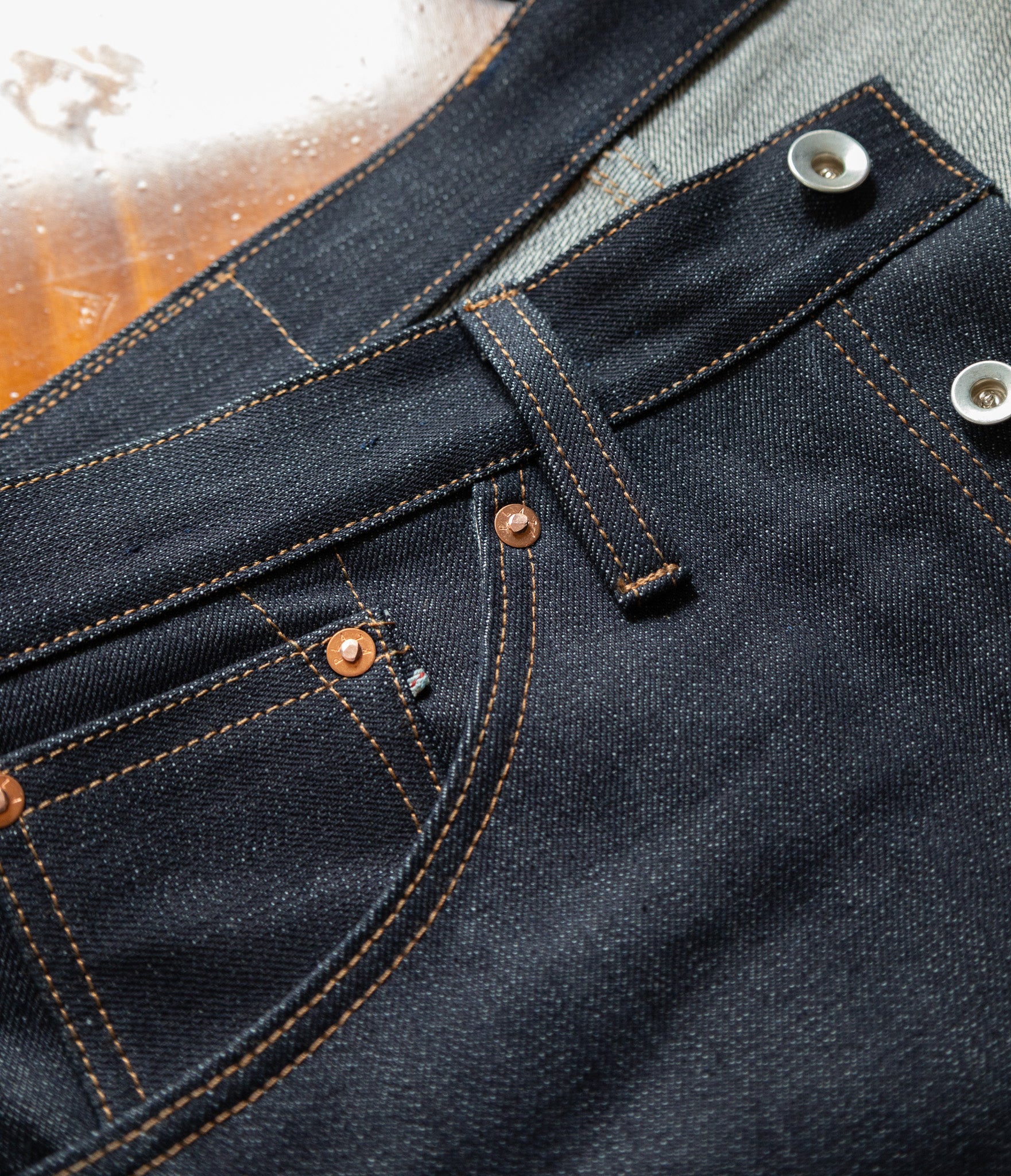 Straight Tapered 15oz Japanese Indigo Slub - Winston