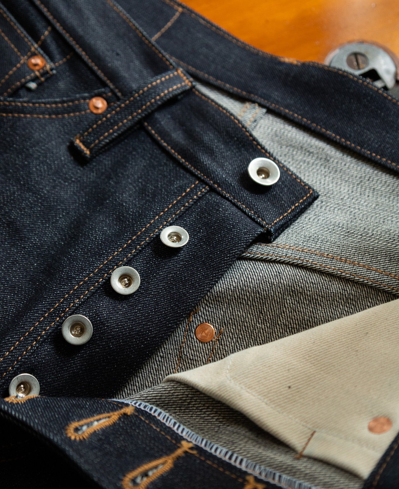 Straight Tapered 15oz Japanese Indigo Slub - Winston