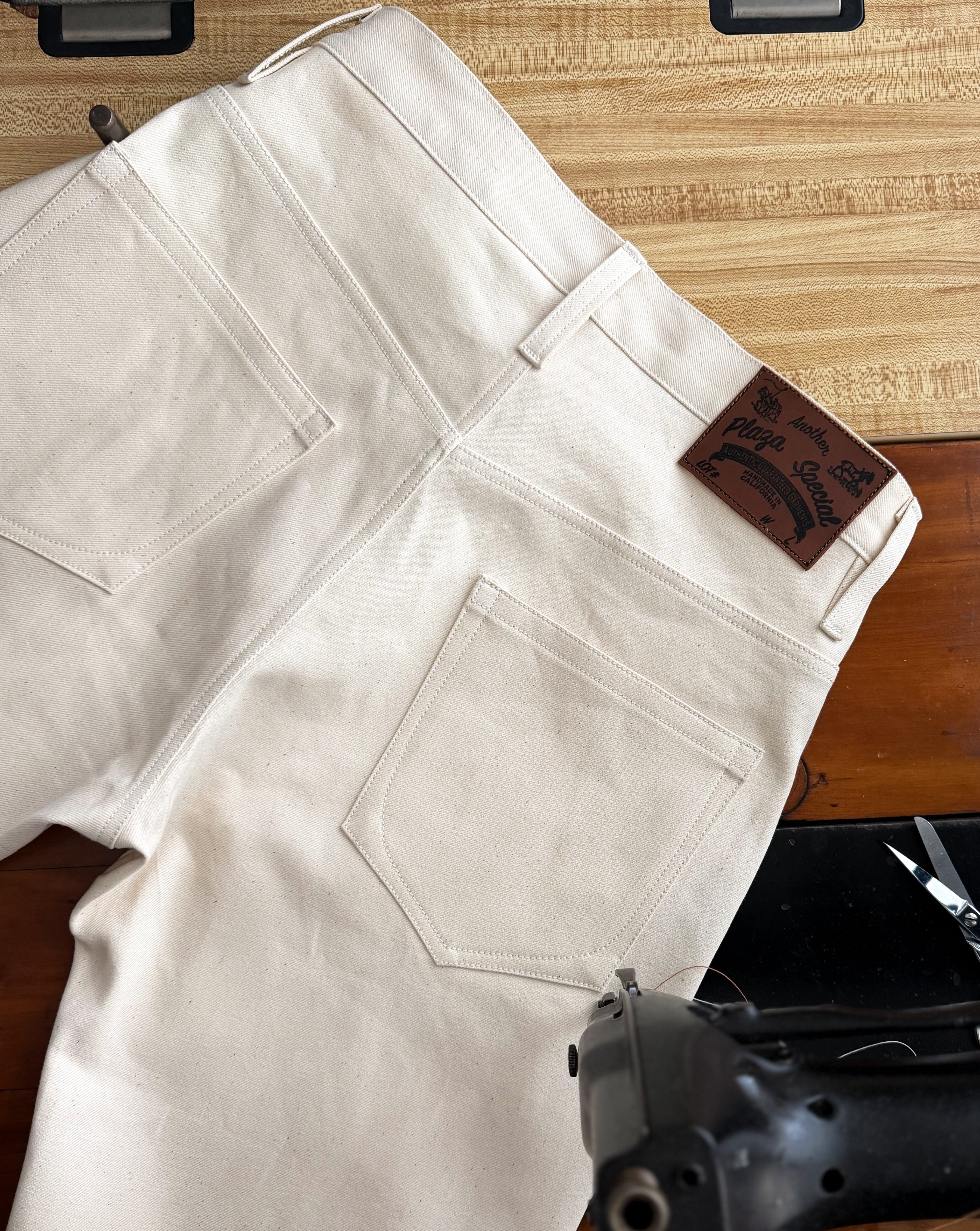 12oz Natural Cone Mills Bull Jeans - Straight Fit