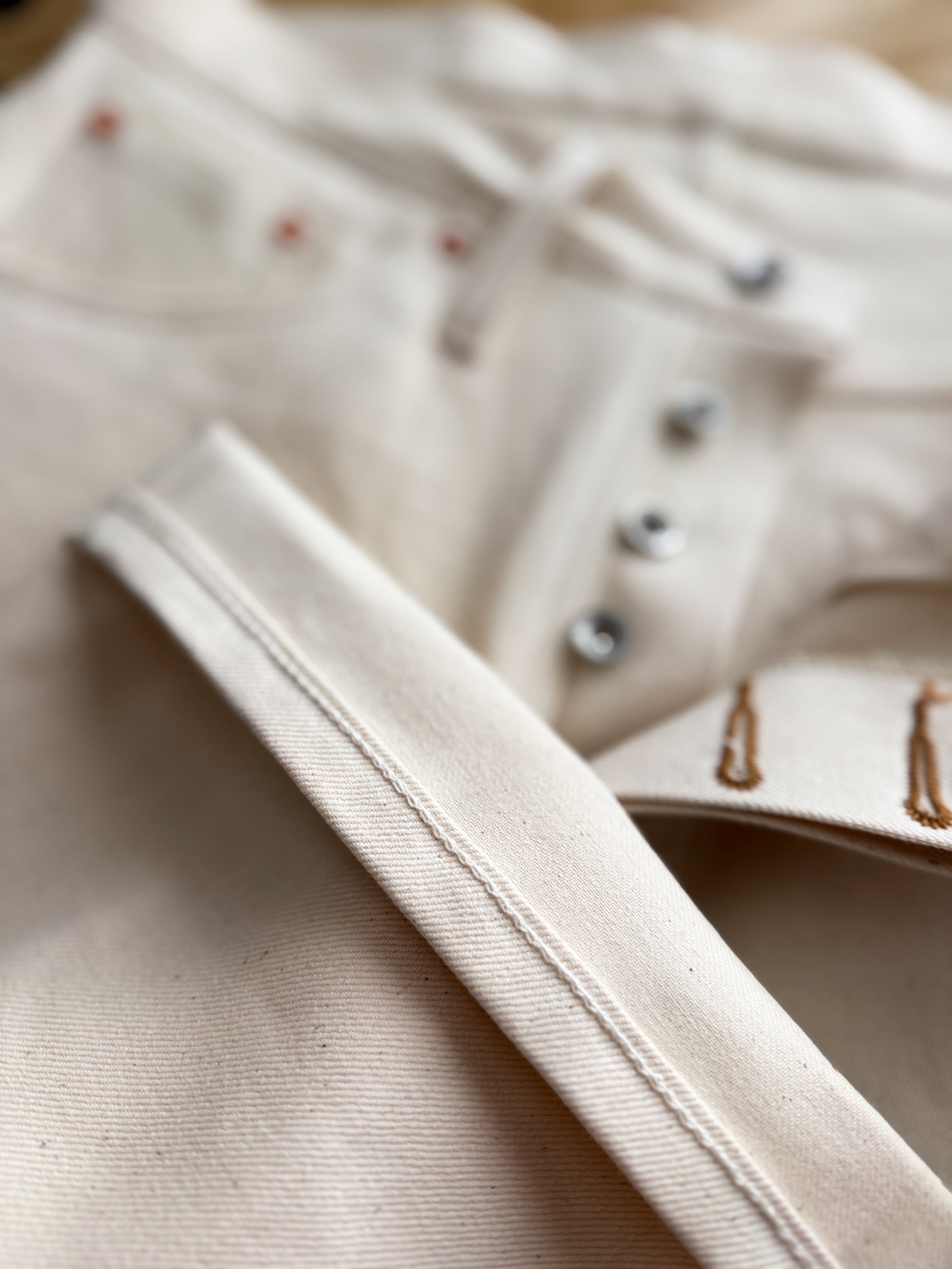 12oz Natural Cone Mills Bull Jeans - Straight Fit