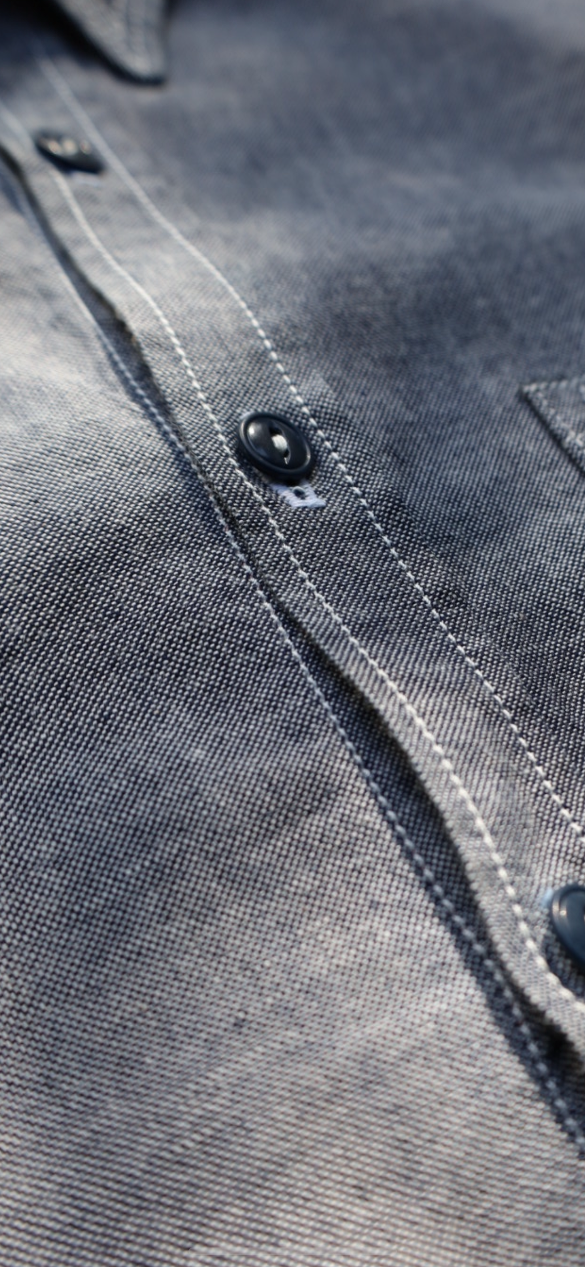 Selvedge Indigo Chambray Service Shirt