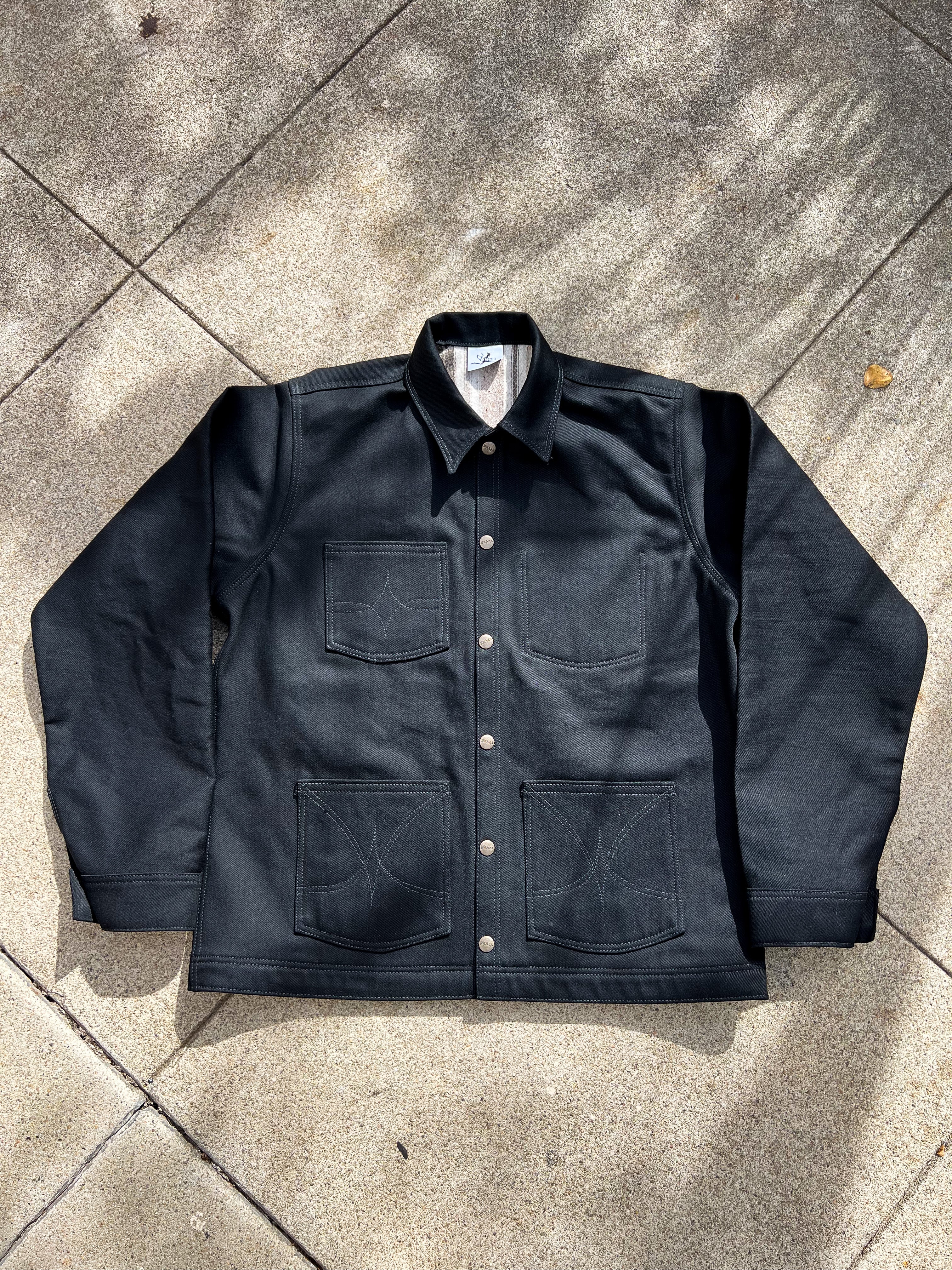 Watson Chore Jacket 14oz Japanese Denim - Flannel Lined