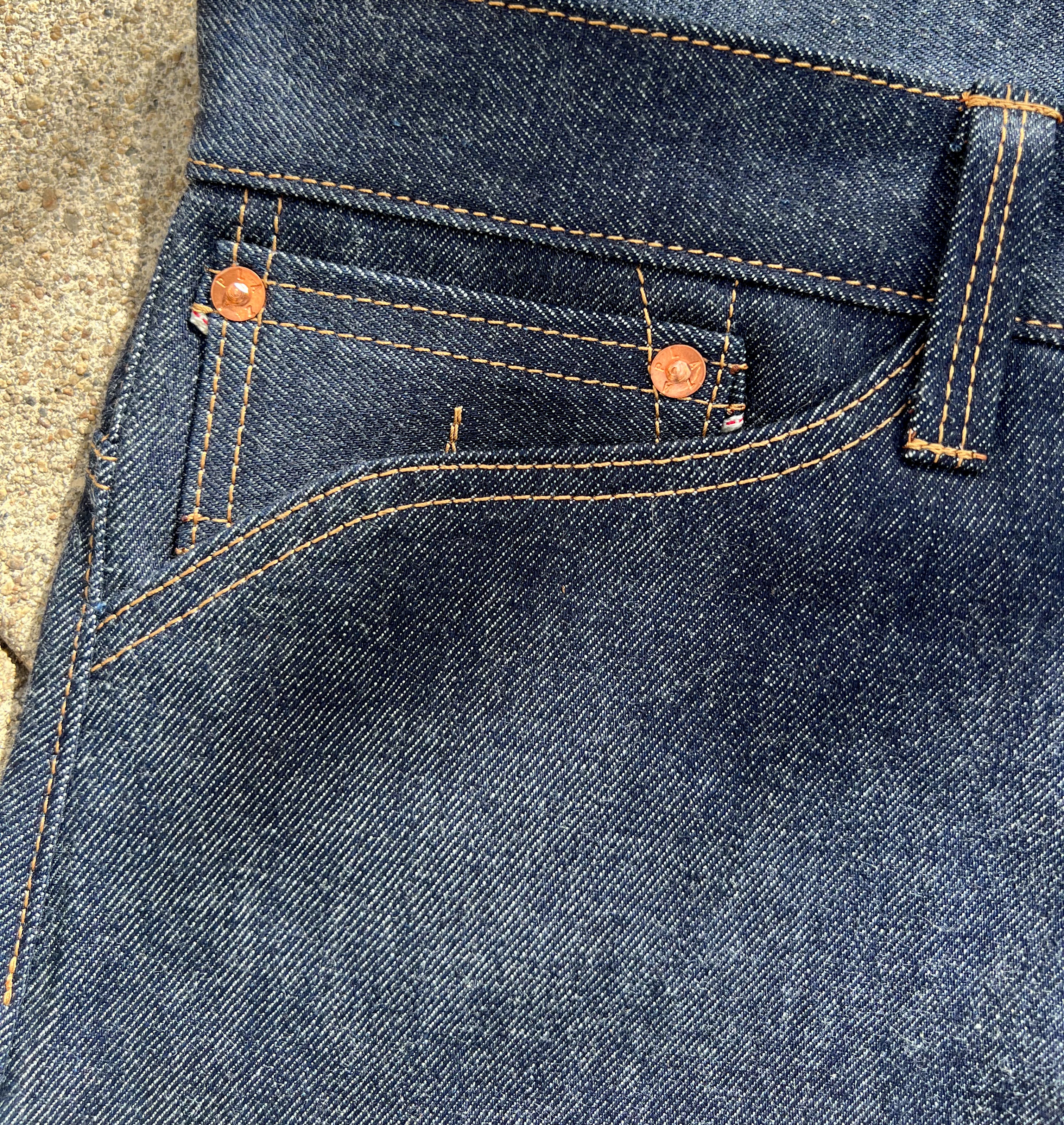 14oz Dark Indigo Selvedge Denim - Wide Straight