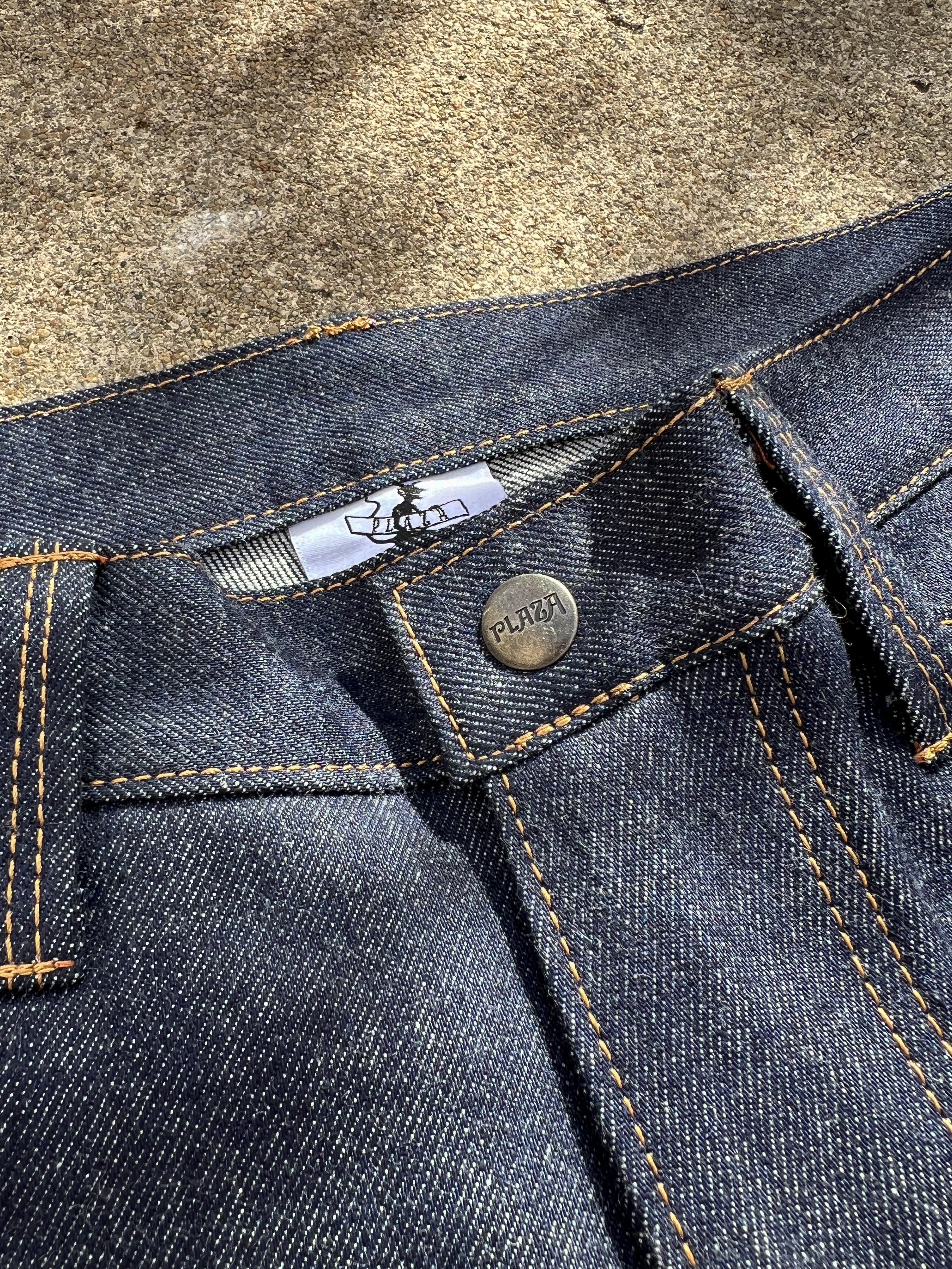 14oz Dark Indigo Selvedge Denim - Wide Straight