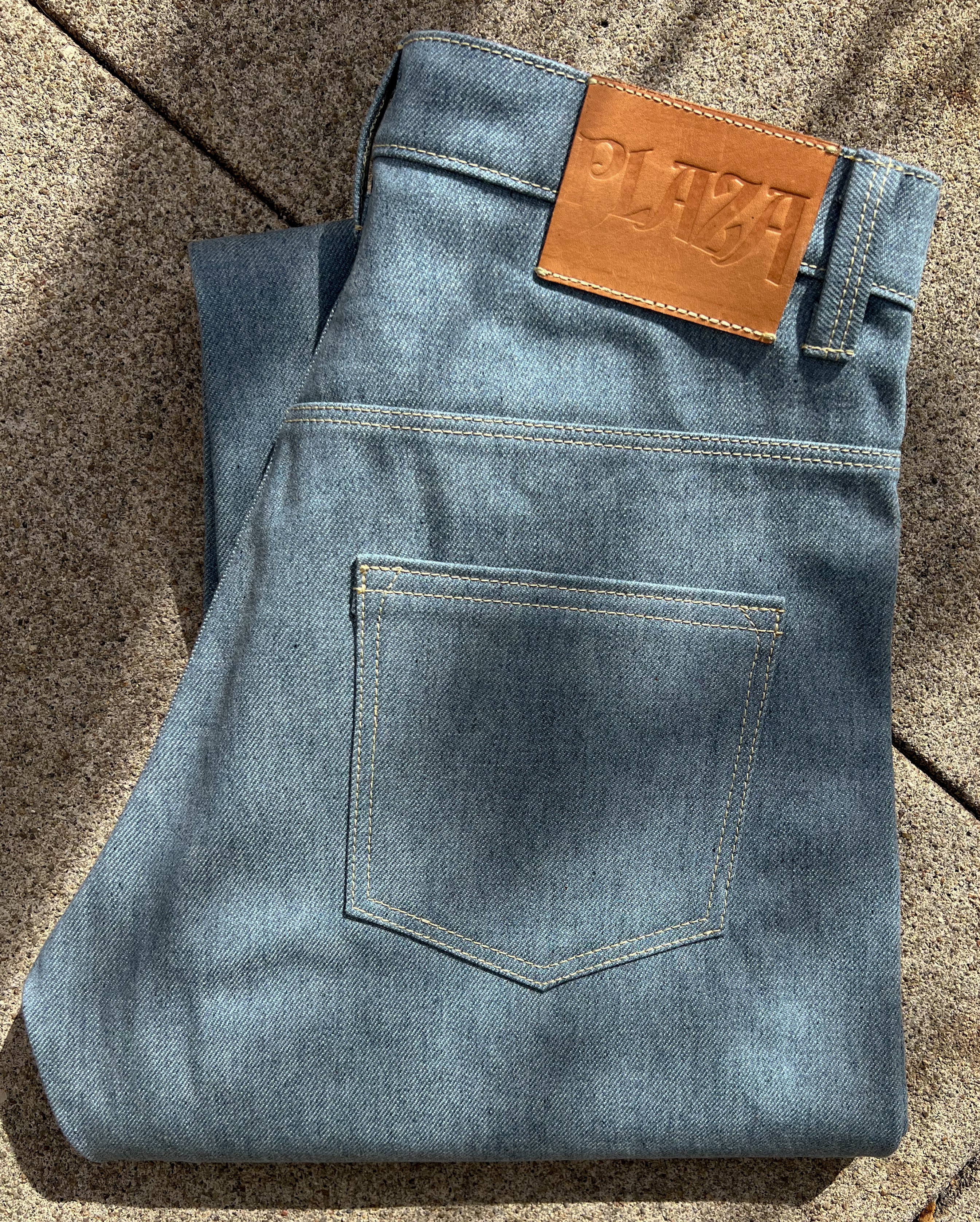 13oz Light Indigo Japanese Denim - Wide Straight