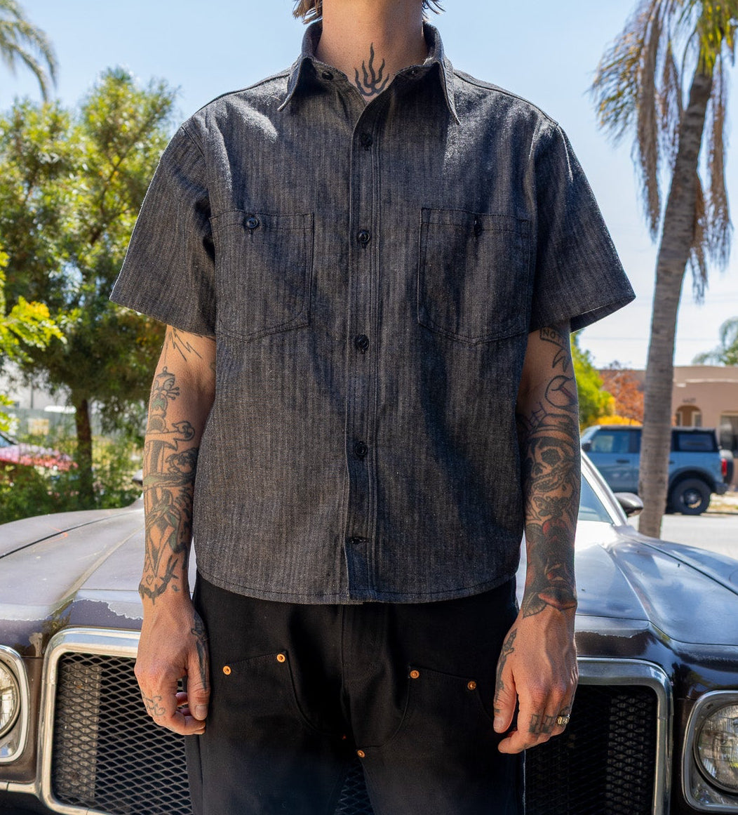 8.5oz Japanese Herringbone Short Sleeve Shirt