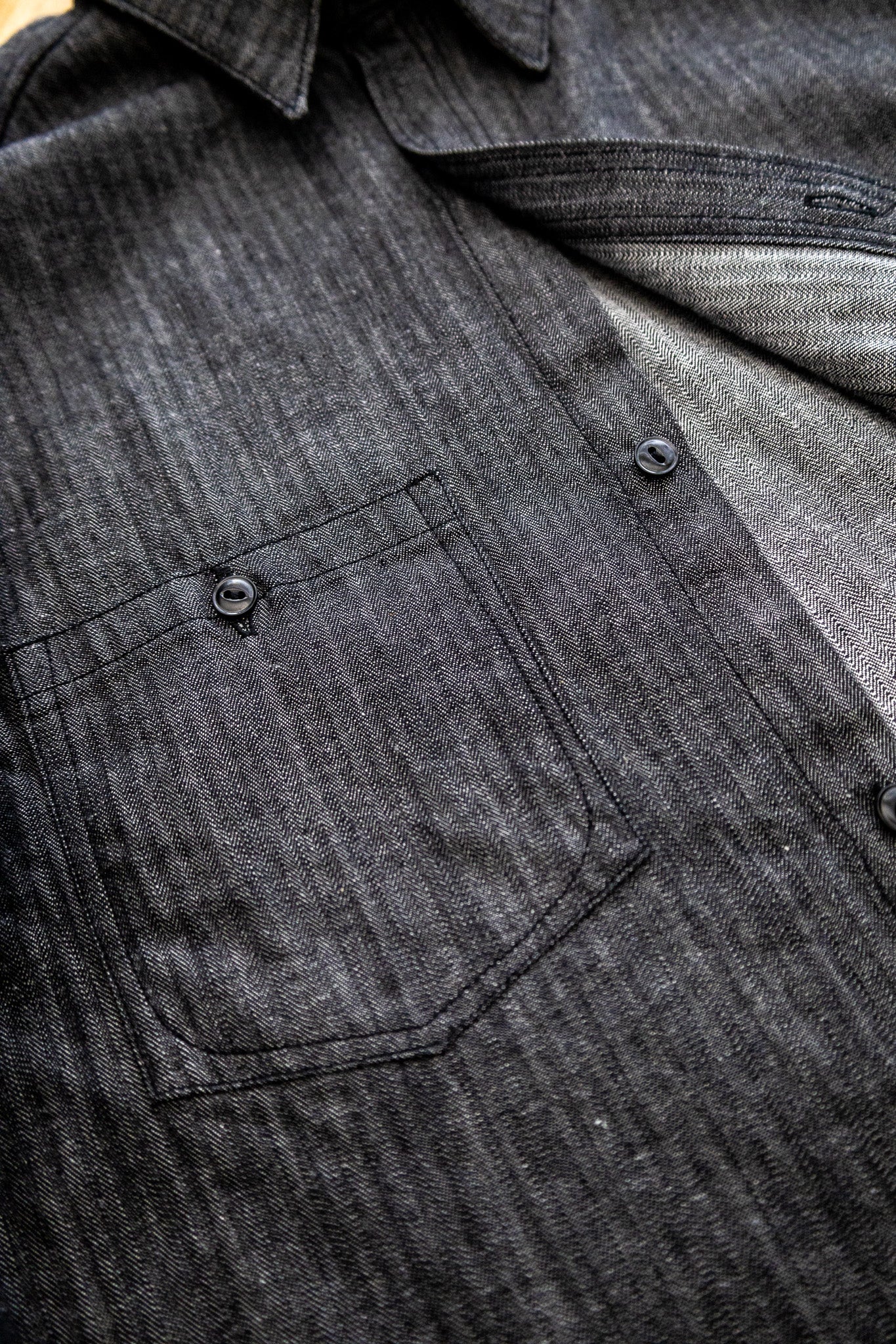 8.5oz Japanese Herringbone Short Sleeve Shirt