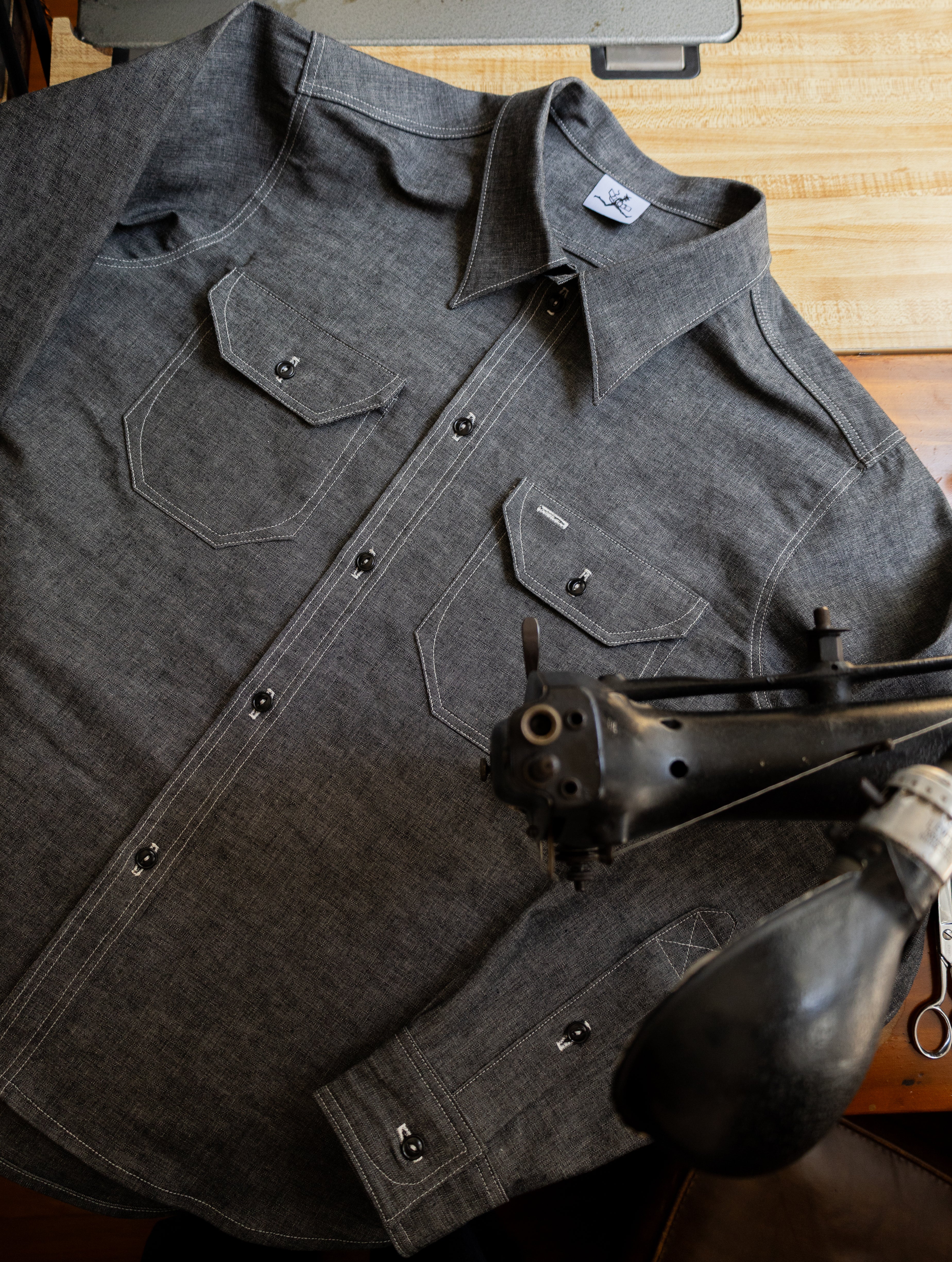9oz Crosshatch Japanese Chambray Shirt