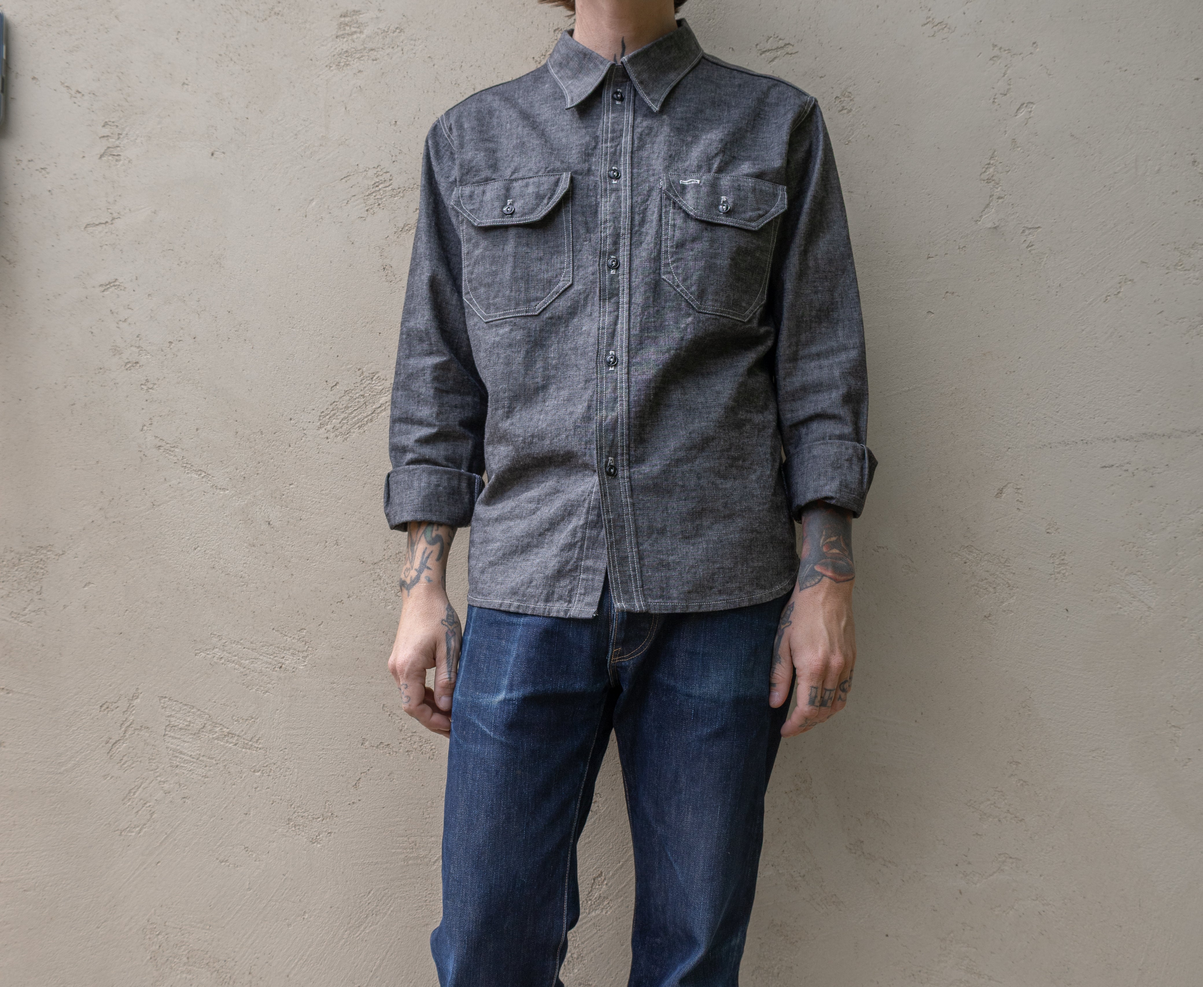 9oz Crosshatch Japanese Chambray Shirt