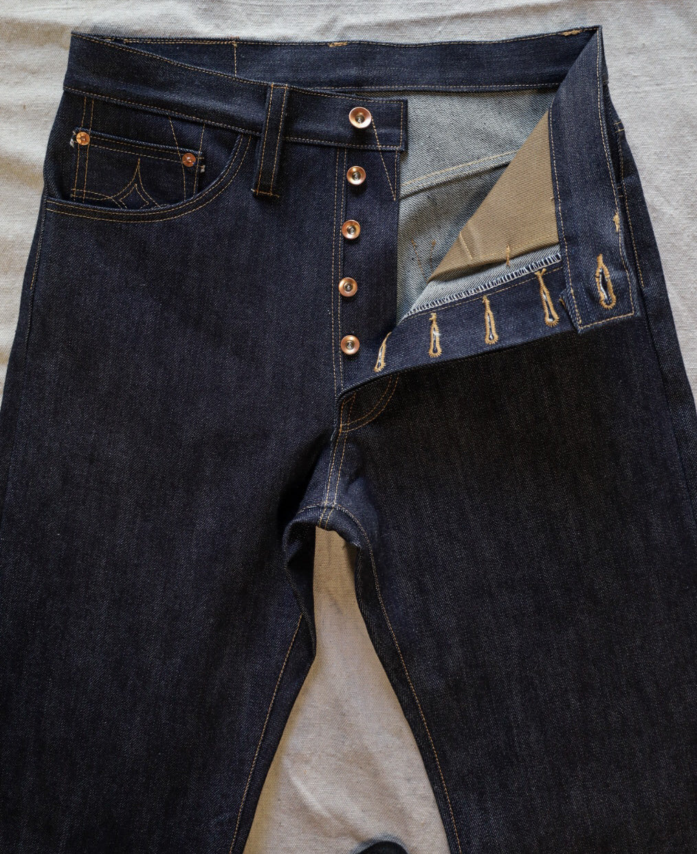 18oz PD01 Indigo Selvedge Denim Jeans