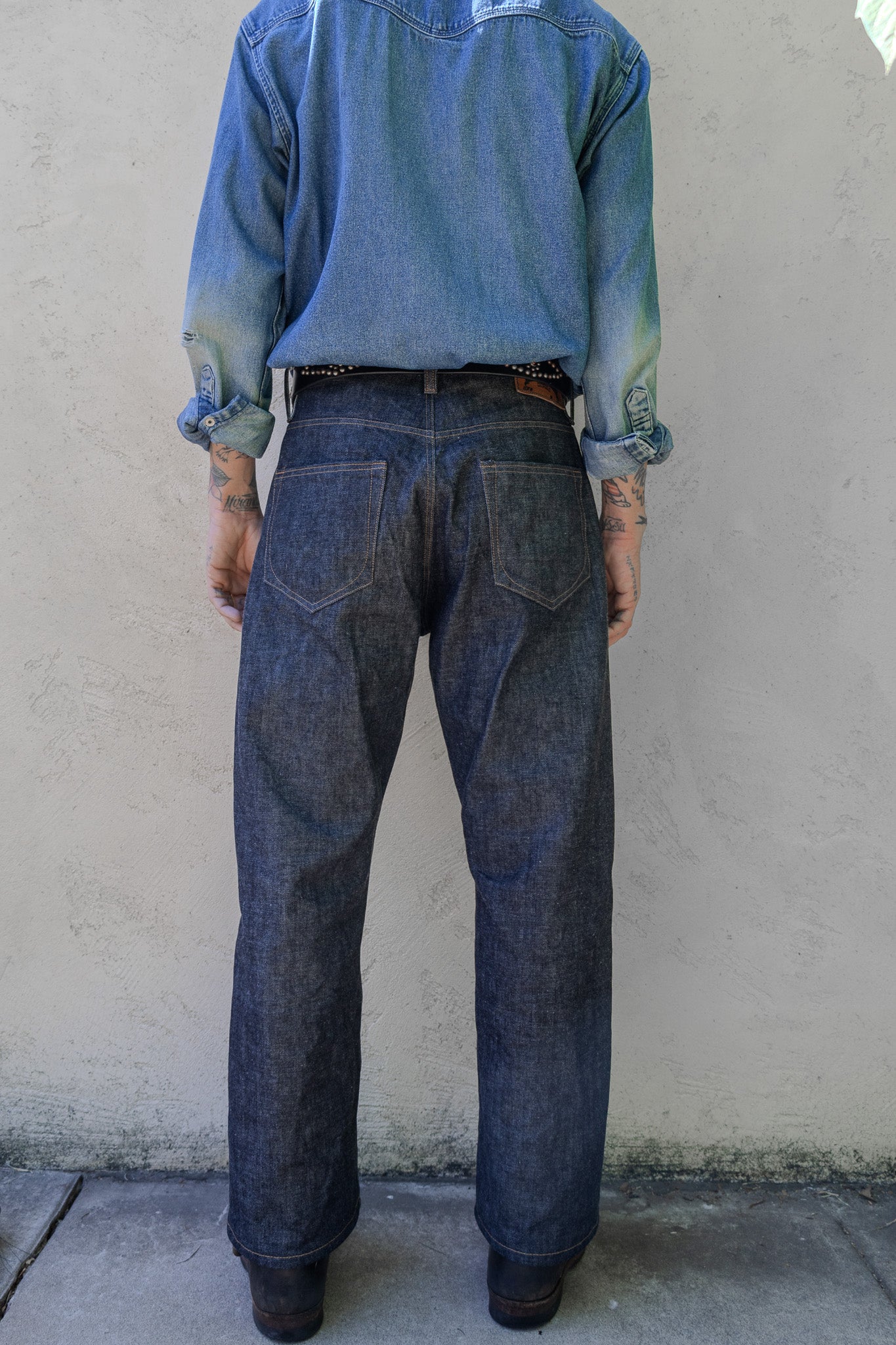 13.5oz Wide Leg Straight Fit Japanese Indigo