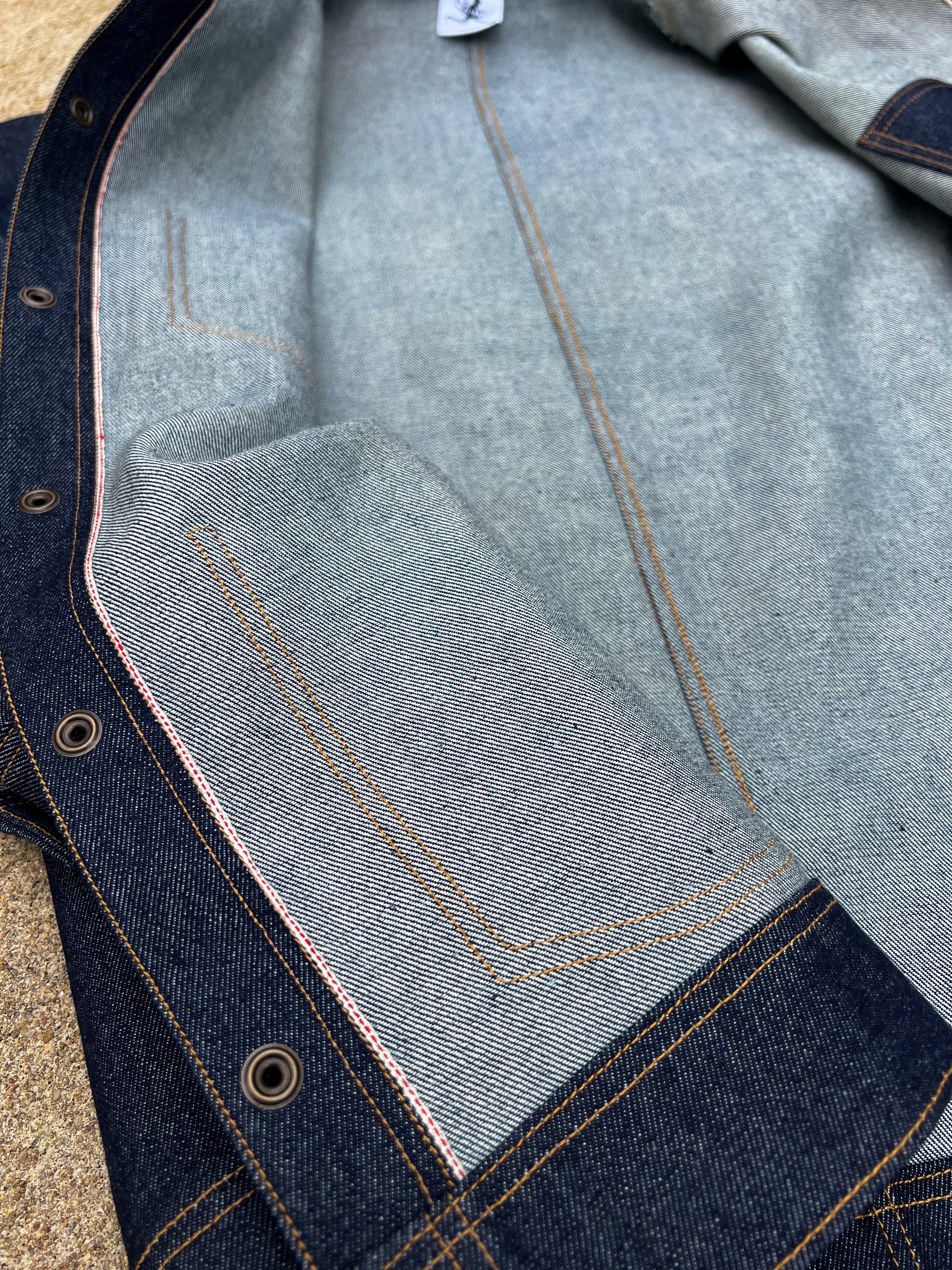 15oz Indigo Selvedge Denim Chore Jacket