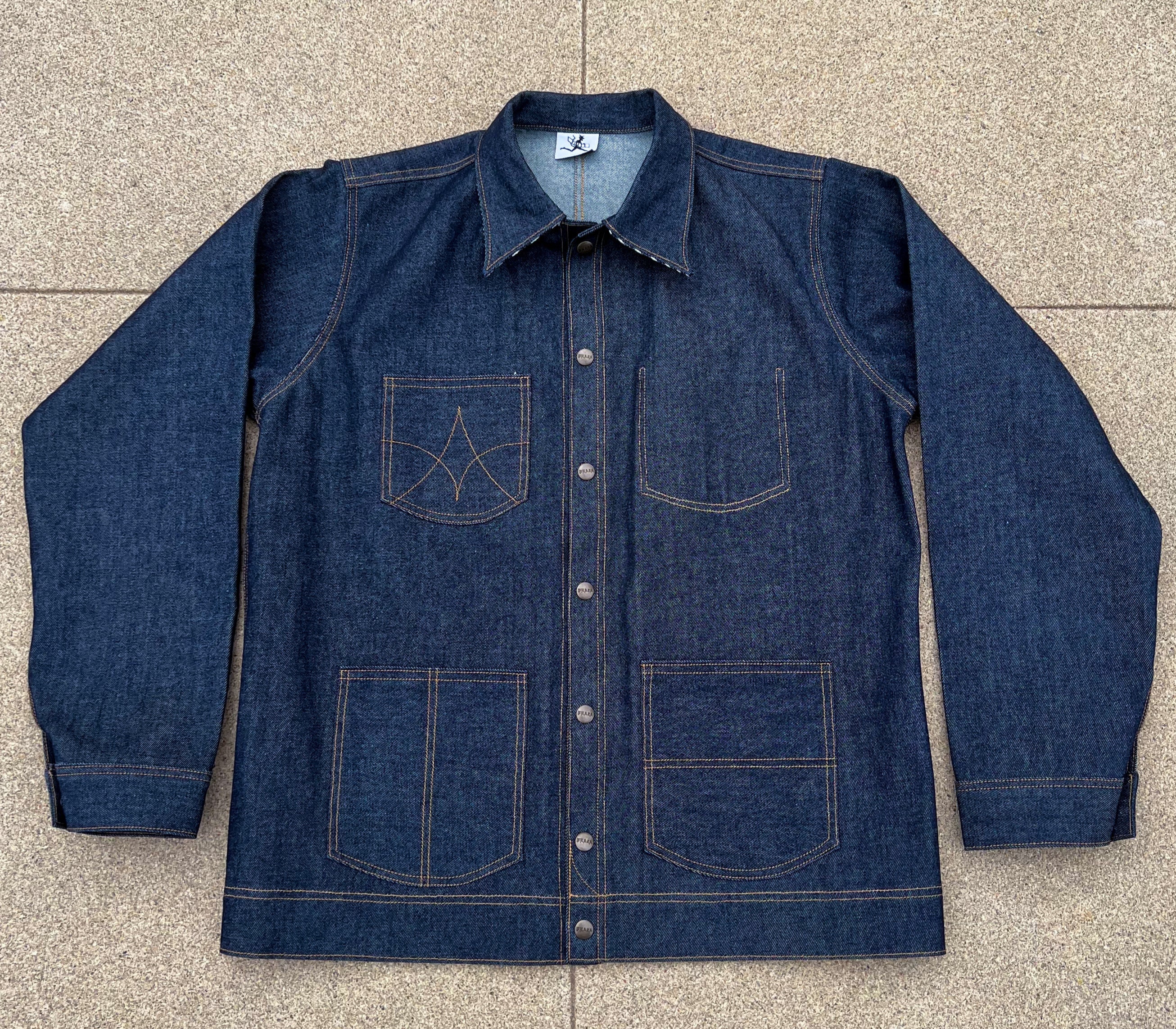 15oz Indigo Selvedge Denim Chore Jacket