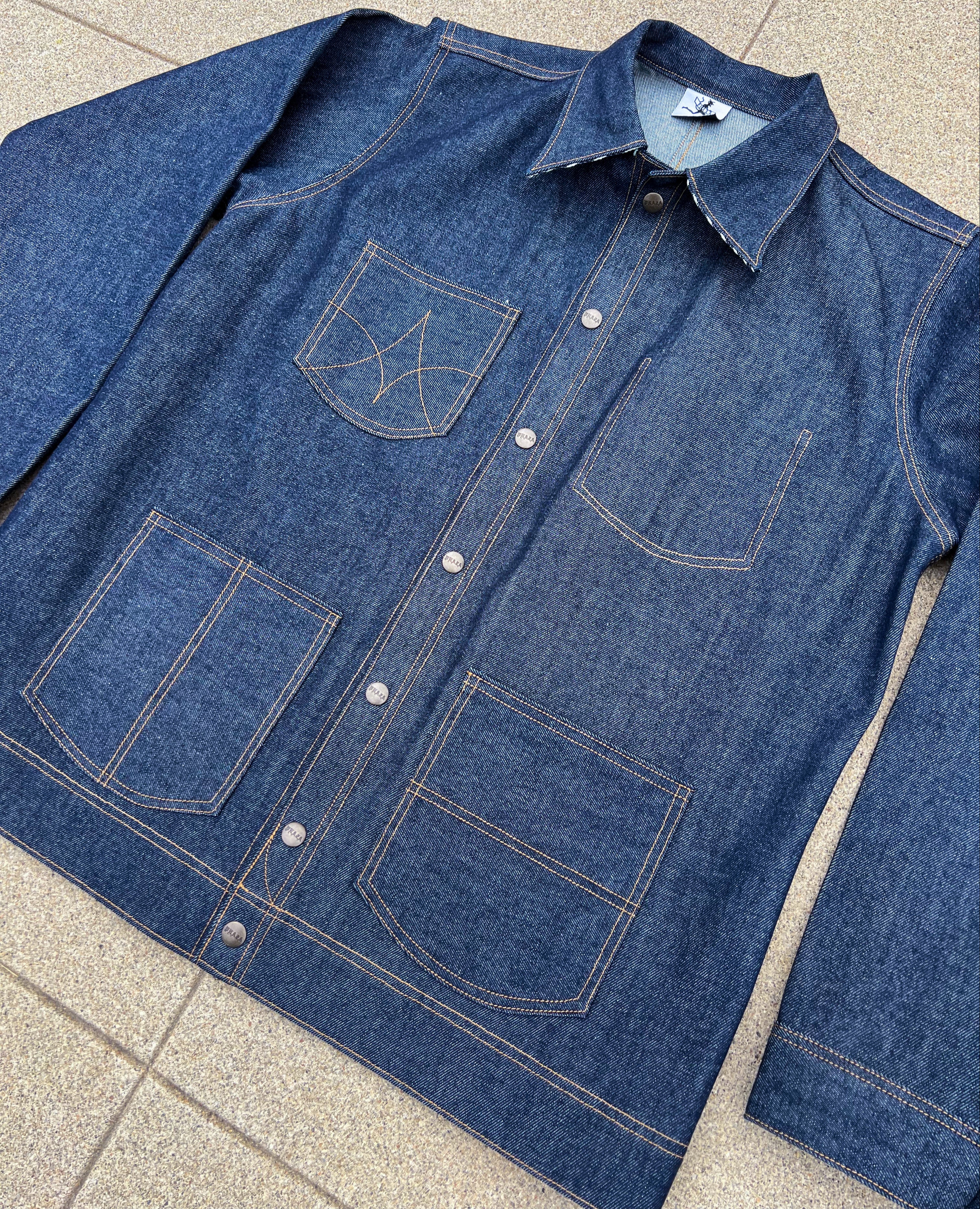 15oz Indigo Selvedge Denim Chore Jacket