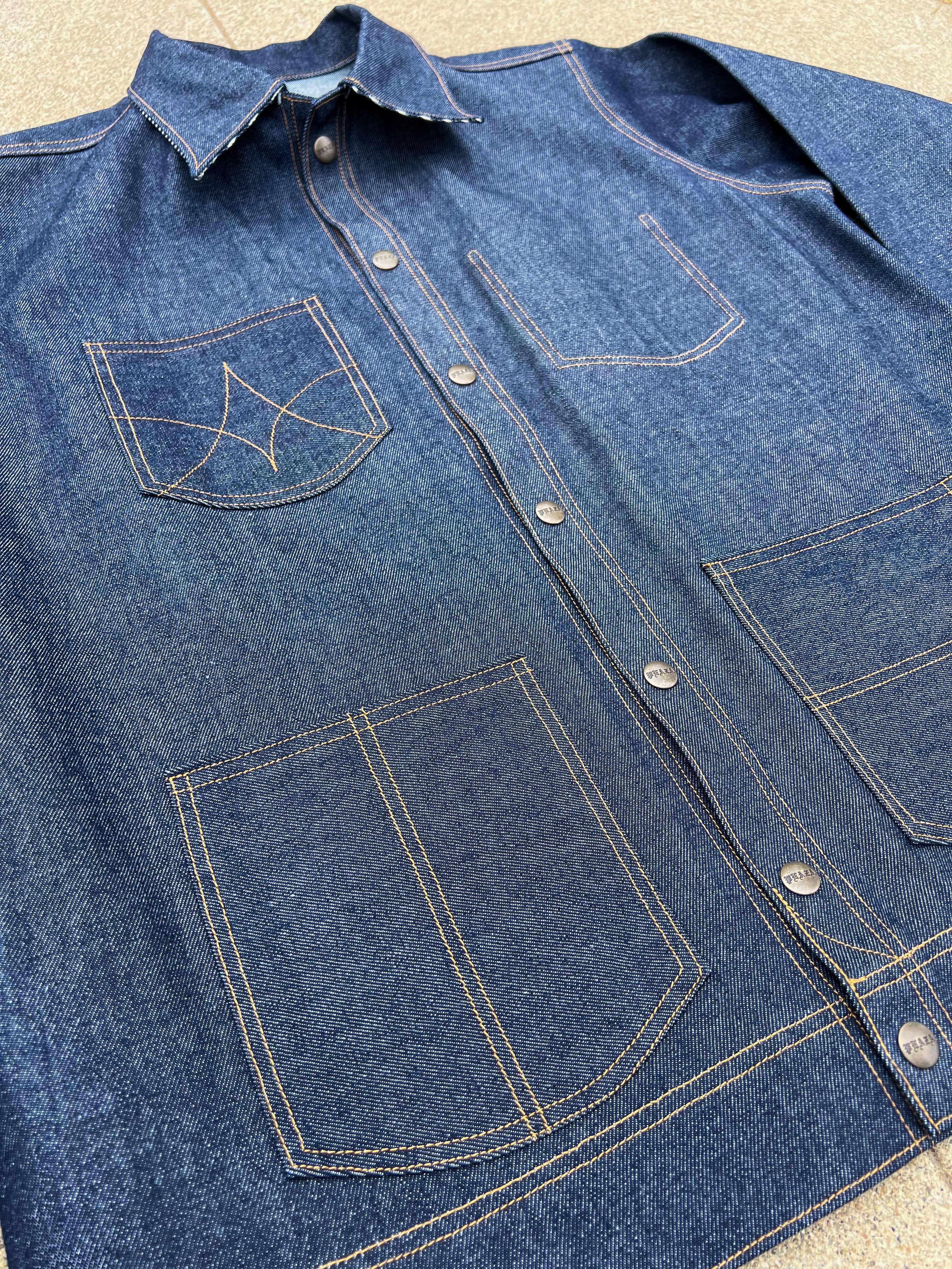 15oz Indigo Selvedge Denim Chore Jacket