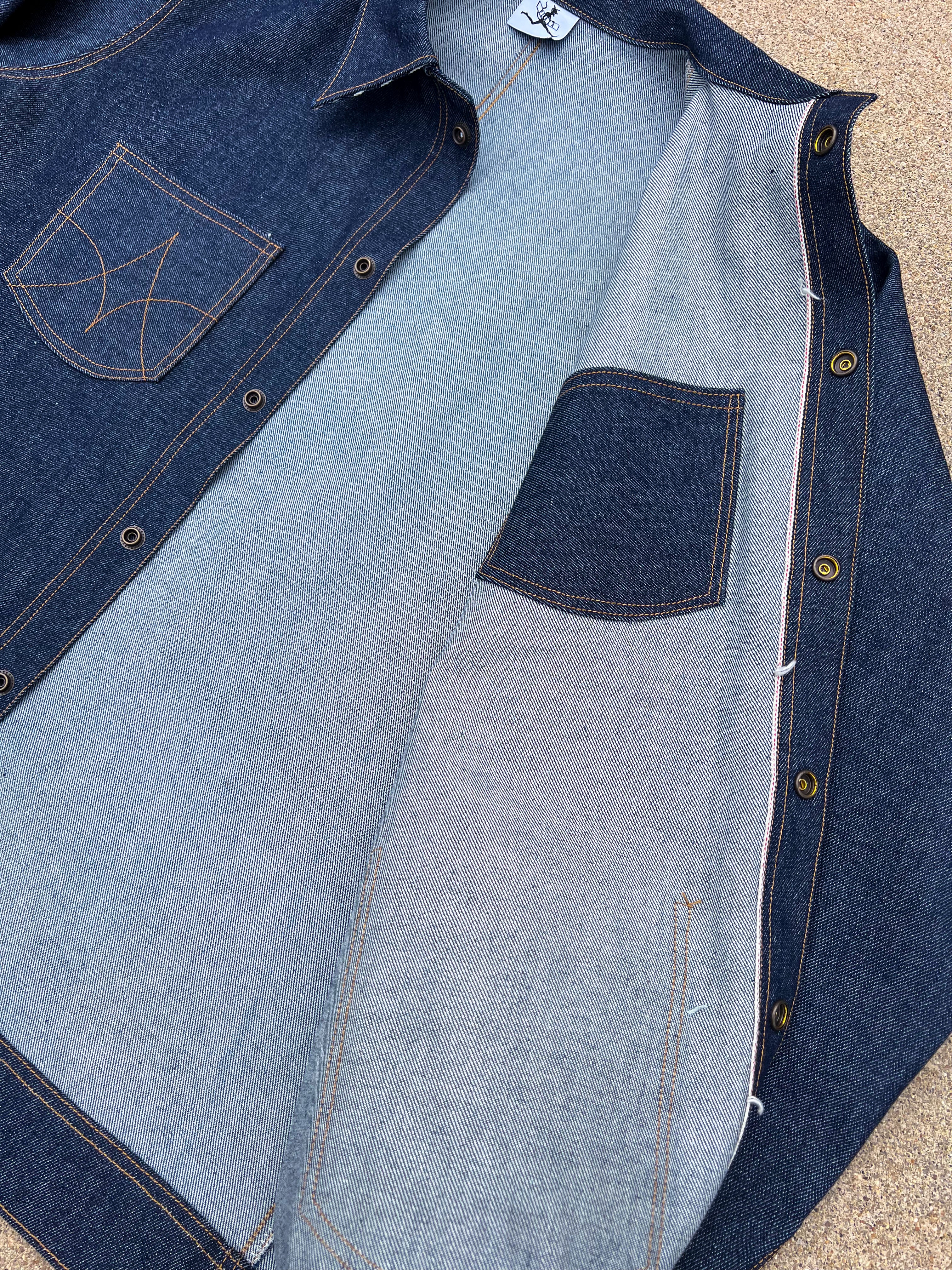 15oz Indigo Selvedge Denim Chore Jacket