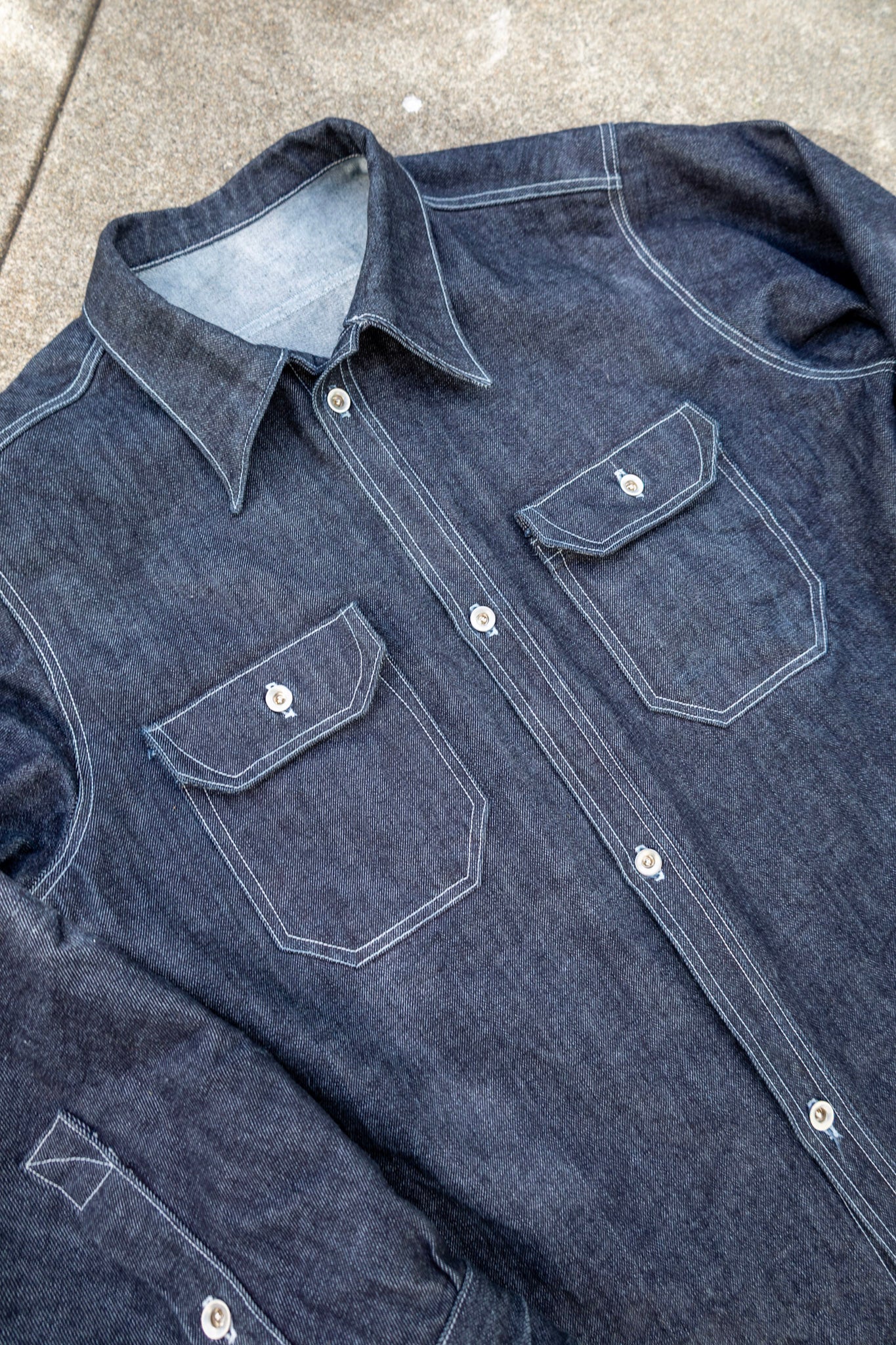 13.5oz Selvedge Indigo Surplus Shirt