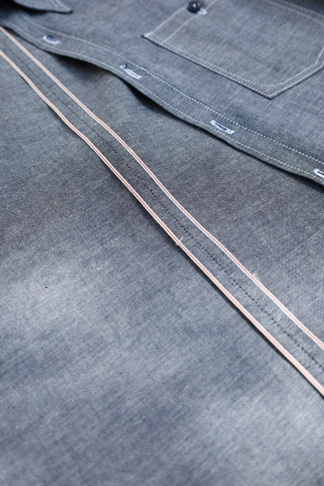 Selvedge Indigo Chambray Service Shirt