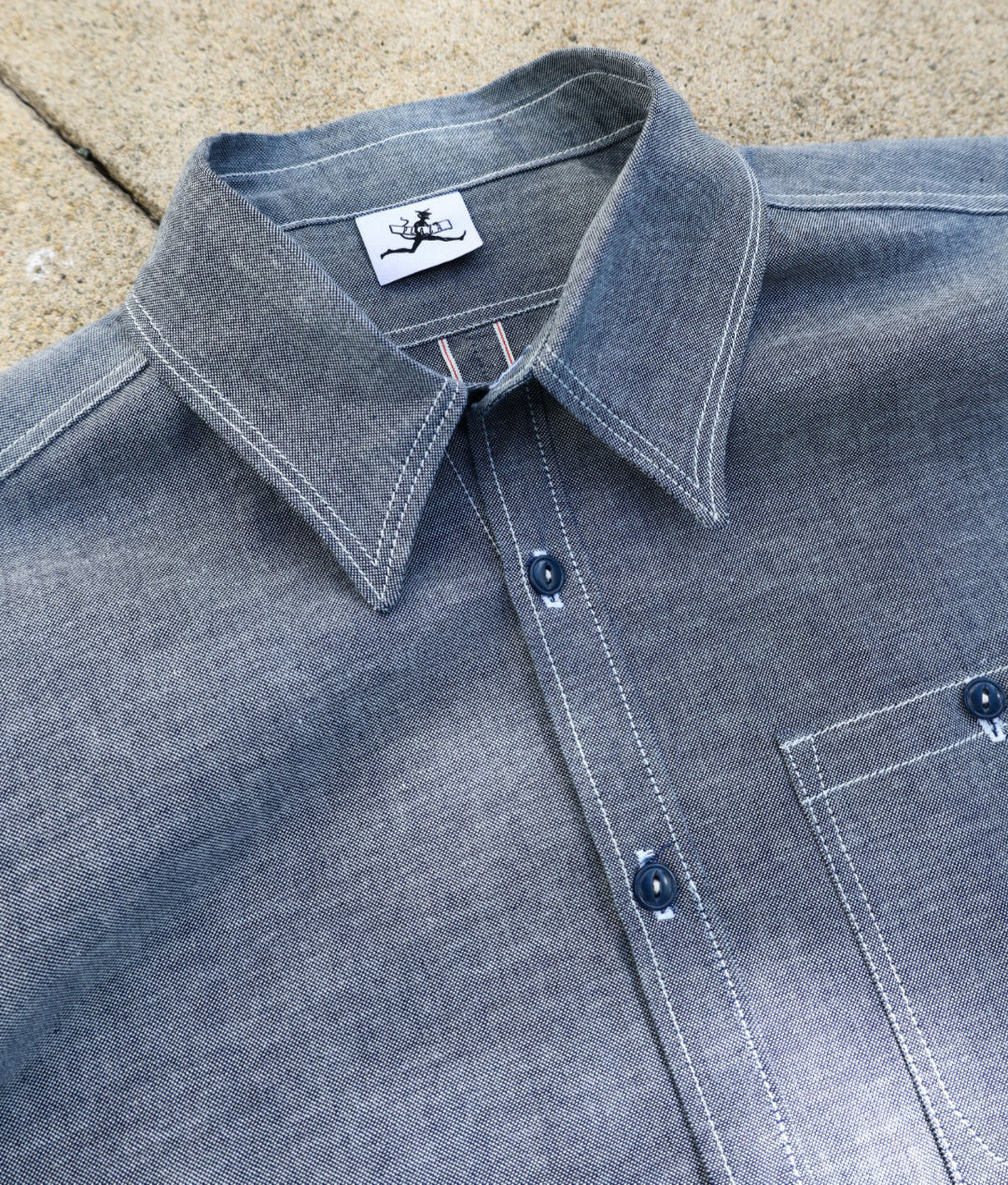 Selvedge Indigo Chambray Service Shirt