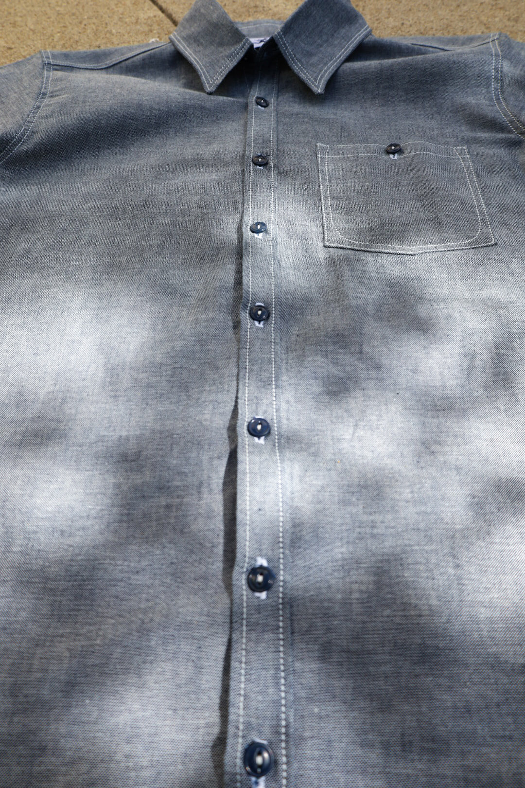 Selvedge Indigo Chambray Service Shirt