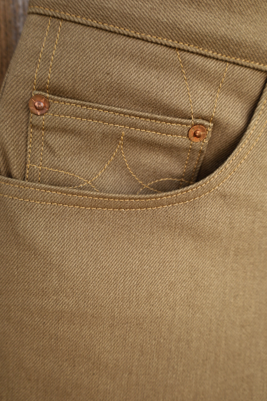 13oz Camel Bull Jeans - Loose Straight - 30x30
