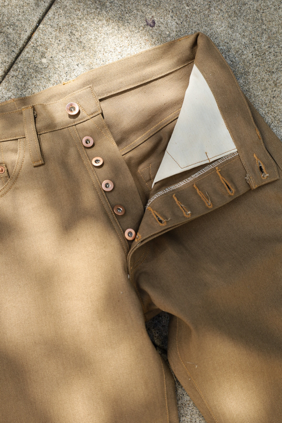 13oz Camel Bull Jeans - Loose Straight - 30x30