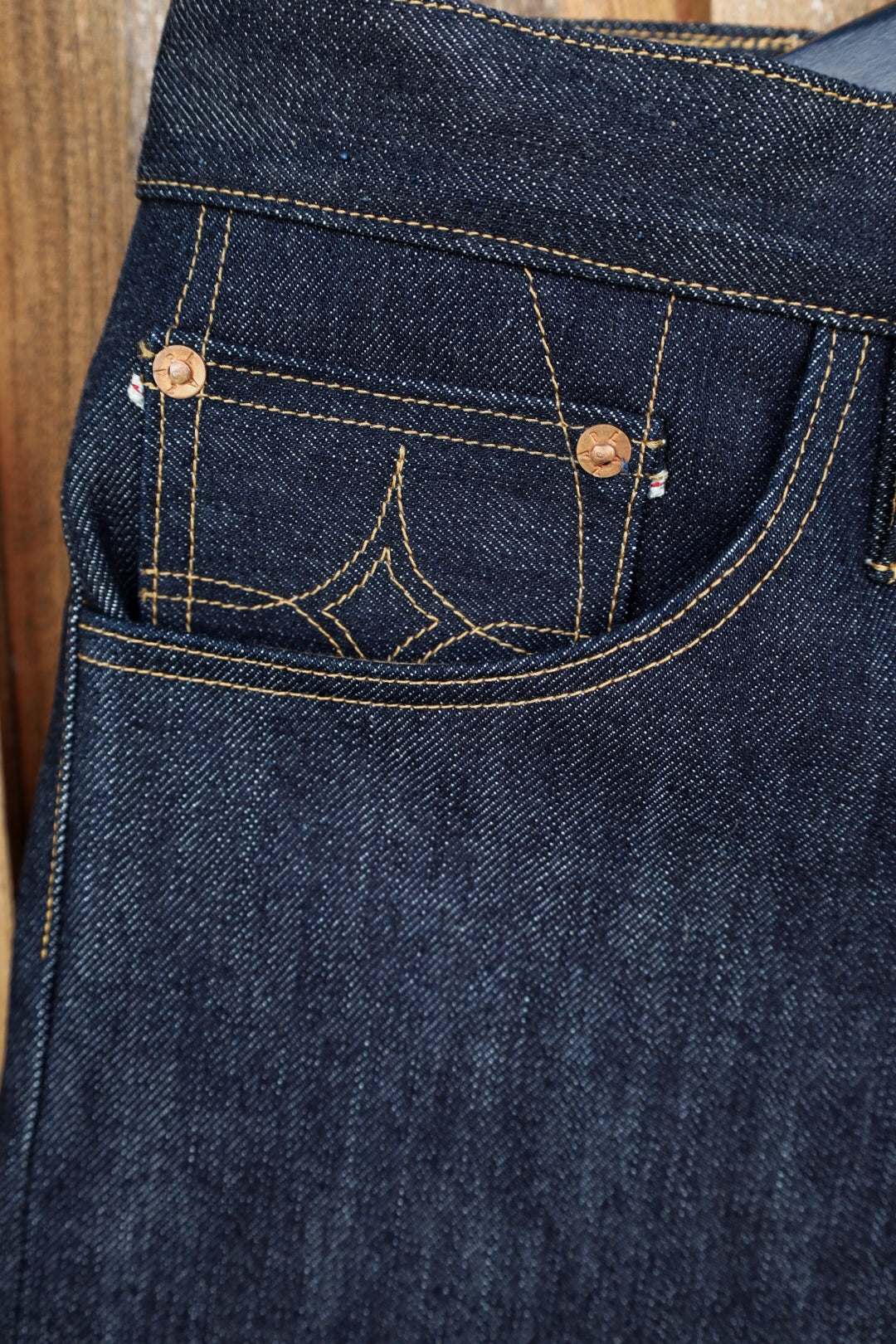 18oz Dark Indigo Selvedge - Straight - 31x34