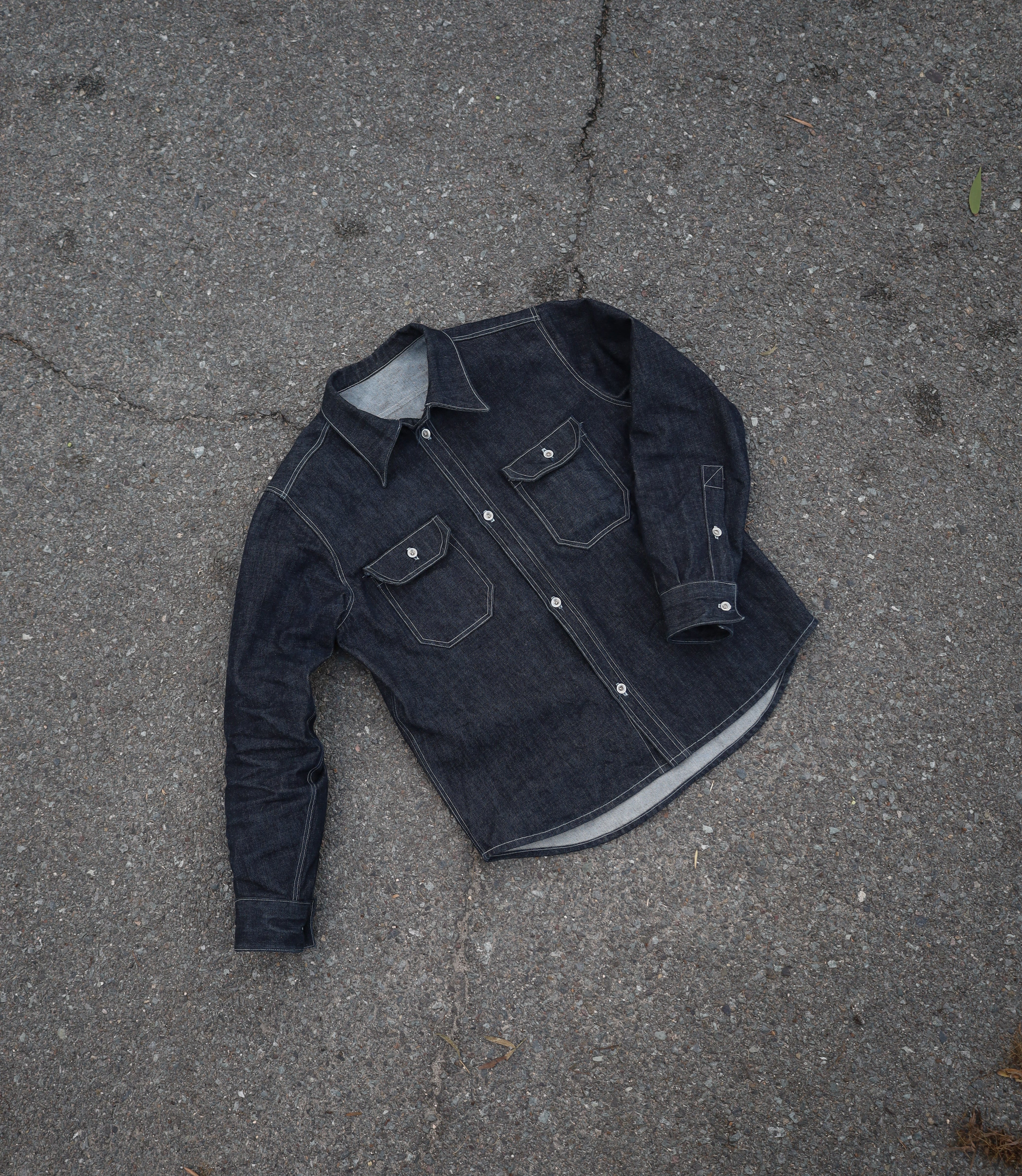13.5oz Selvedge Indigo Surplus Shirt