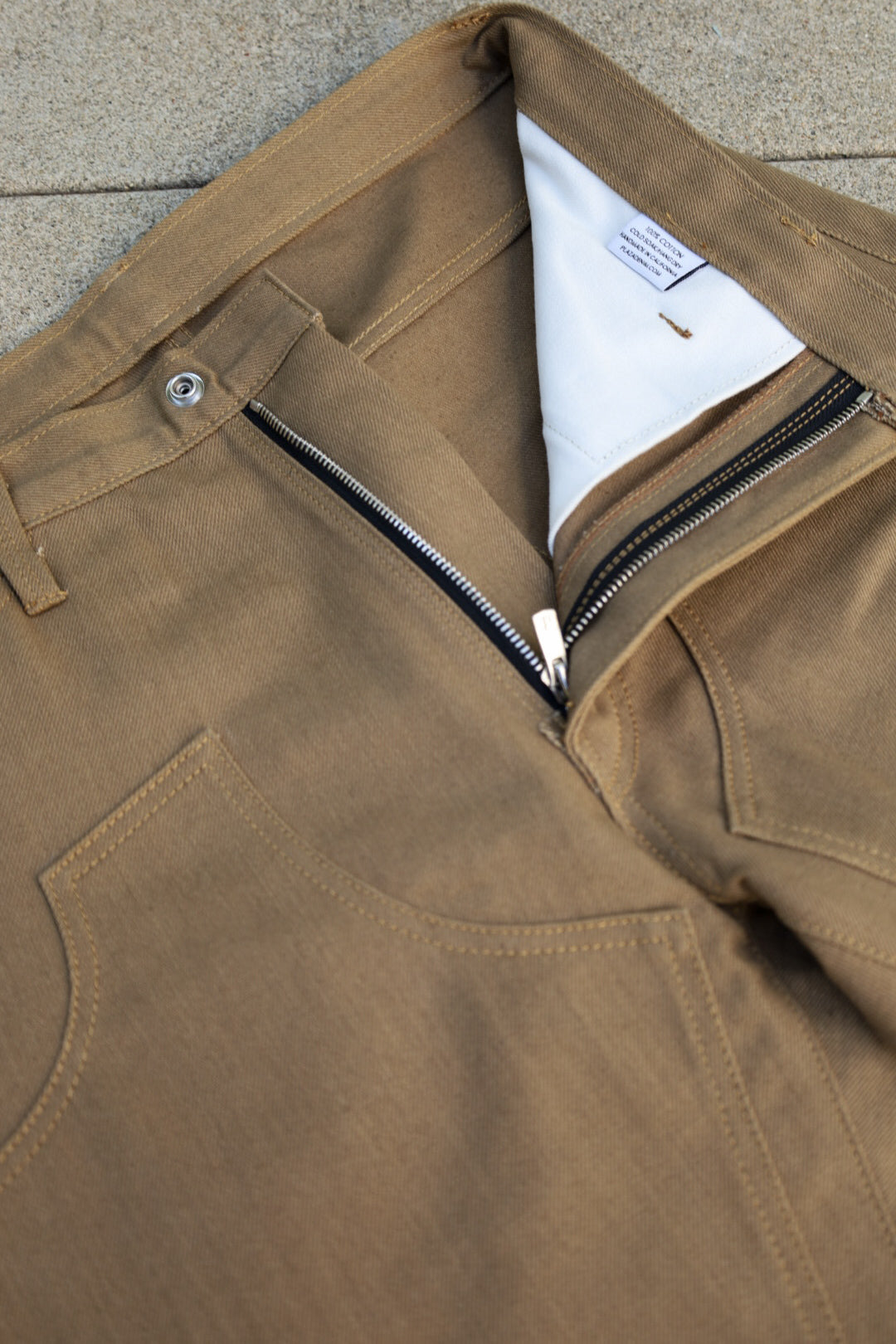 13oz Camel Bull Double Knees - Straight - 33x28