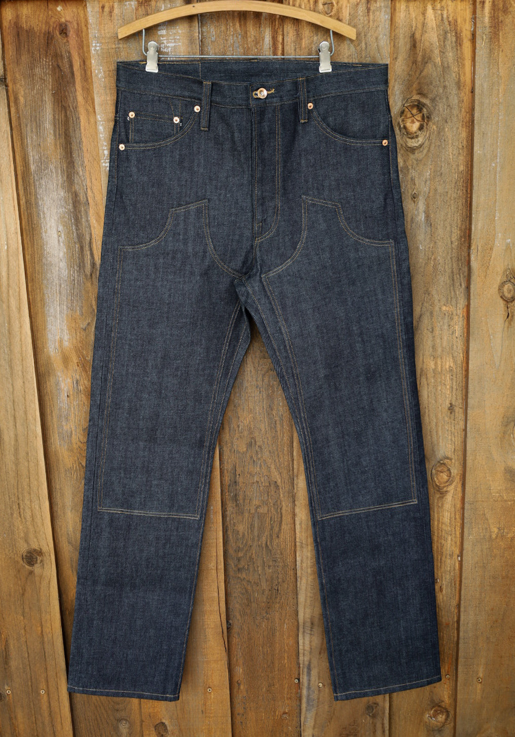 15oz Japanese Selvedge Indigo Double Knee - Straight - 36x34