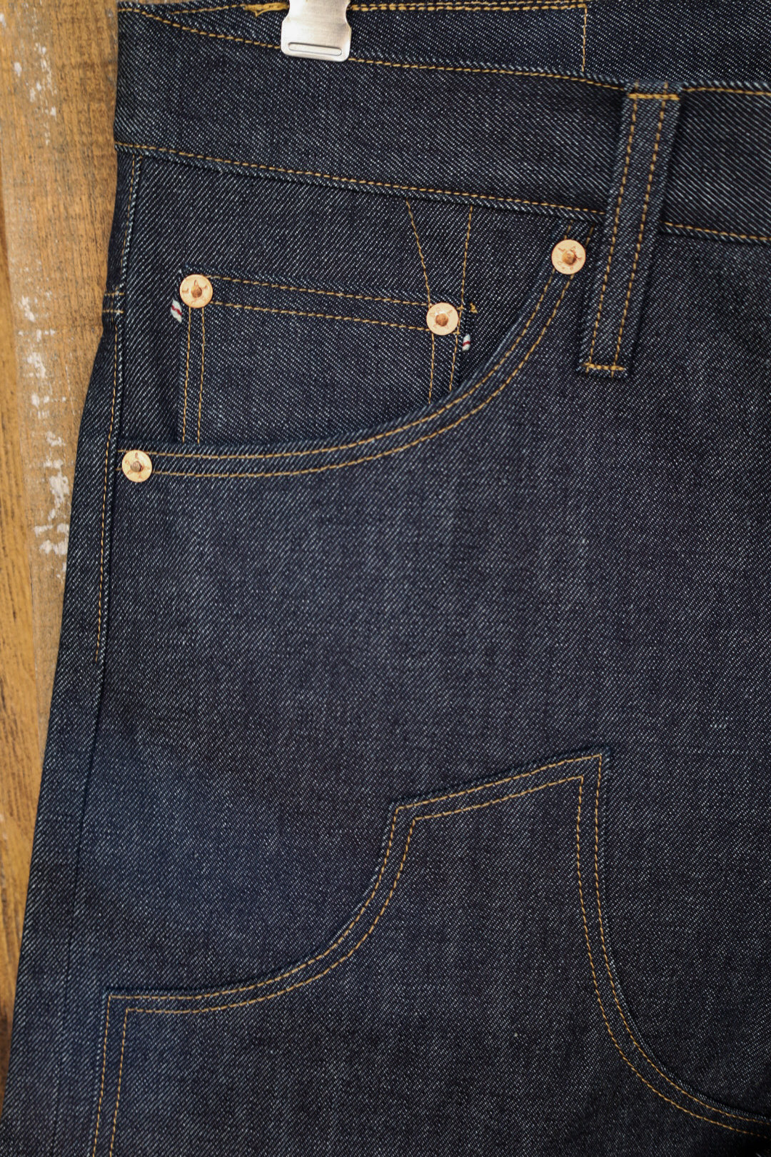 15oz Japanese Selvedge Indigo Double Knee - Straight - 36x34