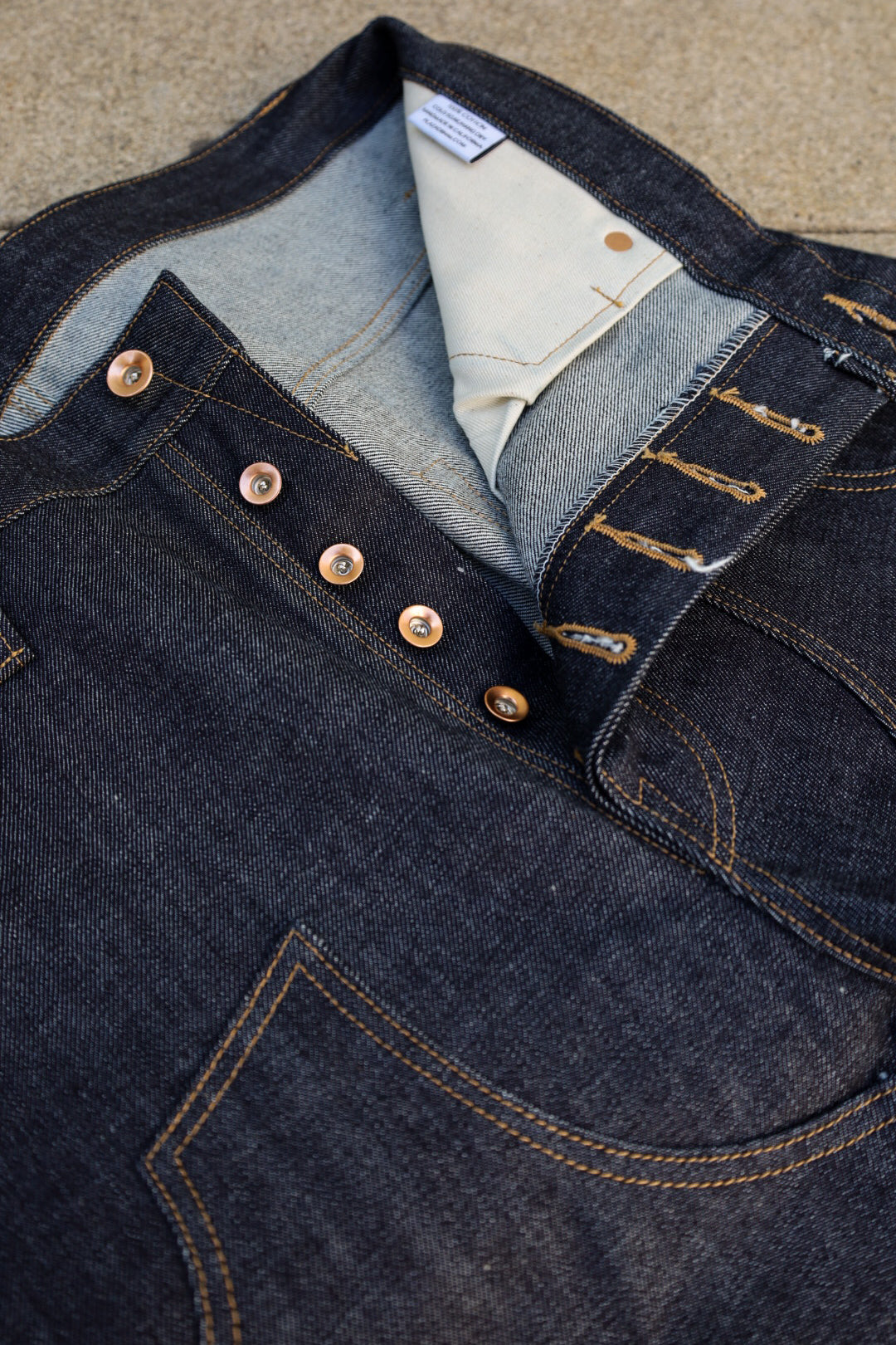 15oz Japanese Selvedge Indigo Double Knee - Straight - 36x34