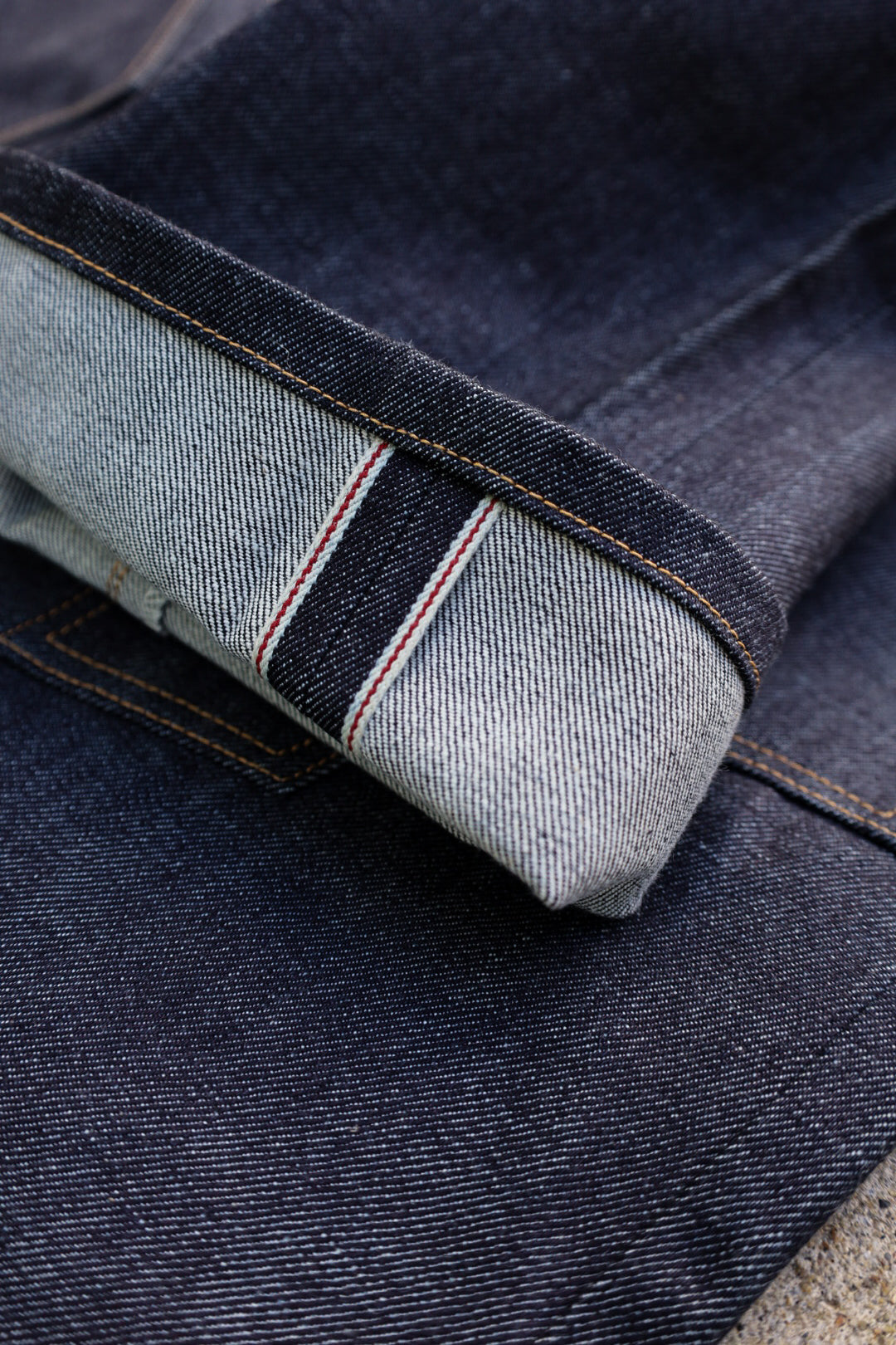 15oz Japanese Selvedge Indigo Double Knee - Straight - 36x34