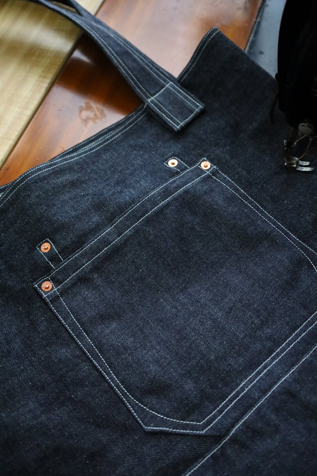 13oz Rinsed Indigo Selvedge Denim - Chore Bag